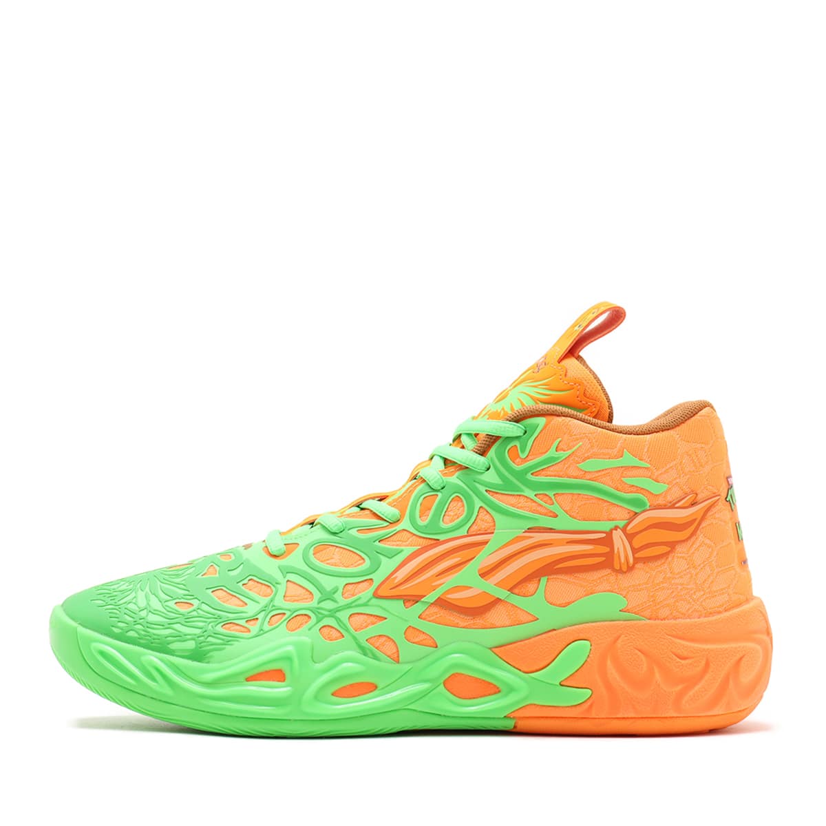 PUMA MB.04 TMNT L&M FLURO GREEN PES-PUMA GREEN-Bの画像