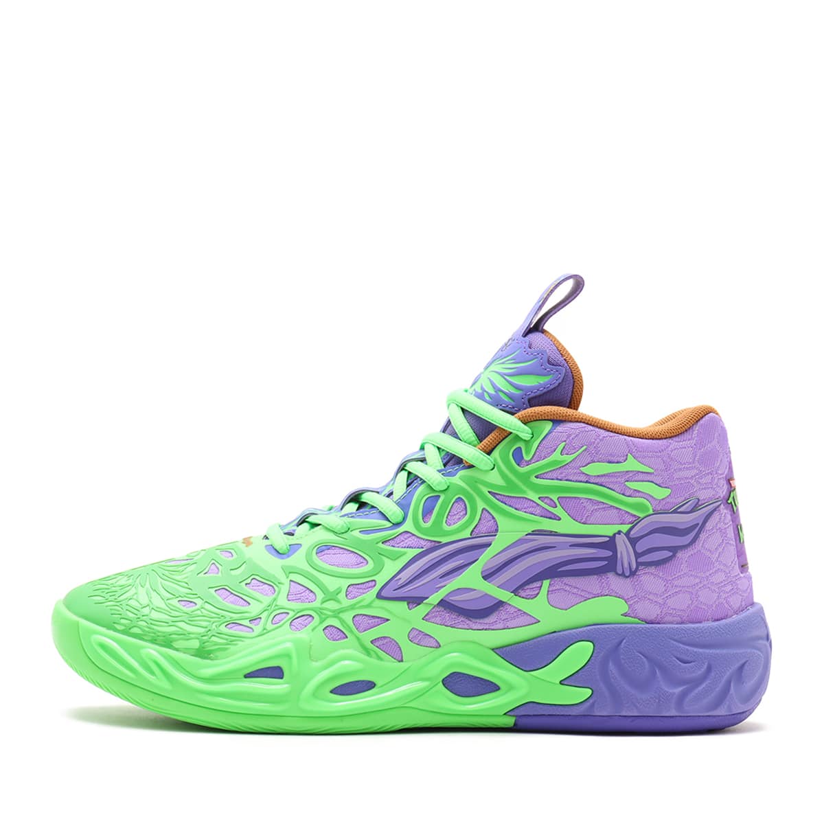 PUMA MB.04 TMNT R&D FLURO GREEN PES-PUMA RED-DAR（プーマ MB