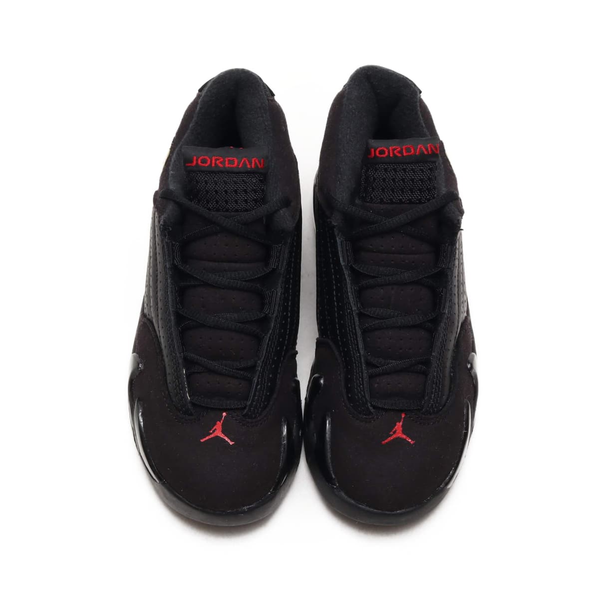 JORDAN BRAND JORDAN 14 RETRO BP  BLACK/VARSITY RED-METALLIC SILVERの画像