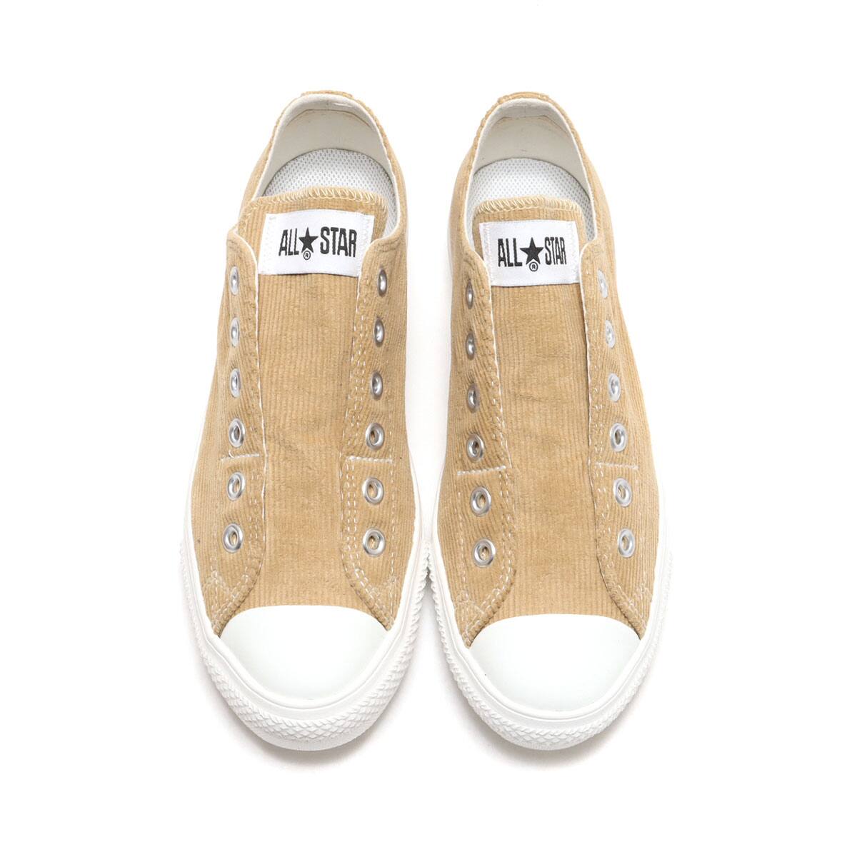 CONVERSE ALL STAR LIGHT CORDUROY SLIP OX BIEGE 22FW-Iの画像