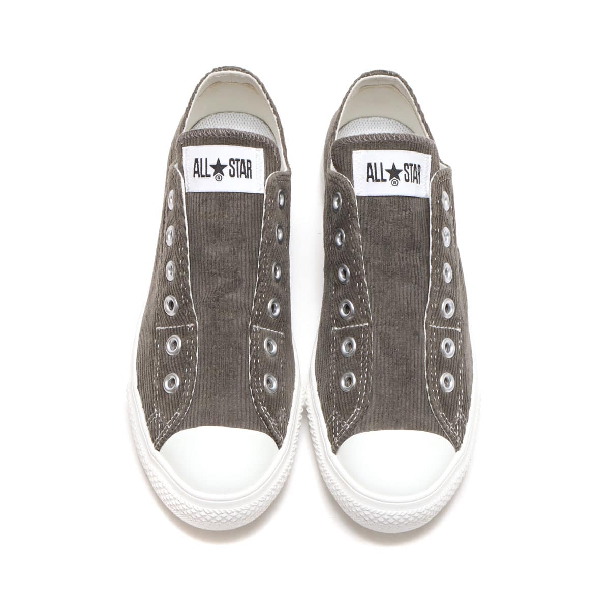 CONVERSE ALL STAR LIGHT CORDUROY SLIP OX CHACOAL 22FW-Iの画像