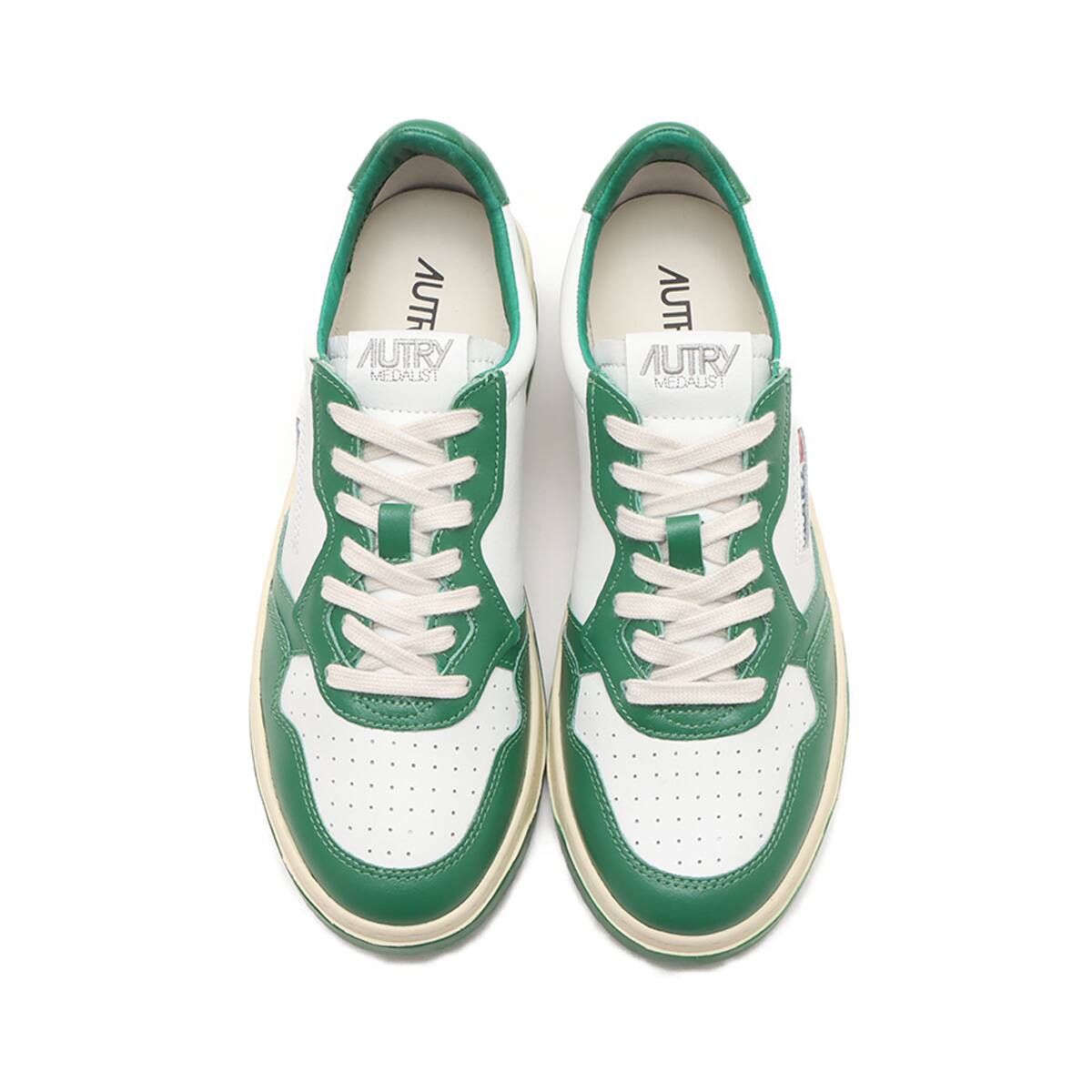 AUTRY MEDALIST LOW MAN LEAT/LEAT WHT/GREEN 23FA-I