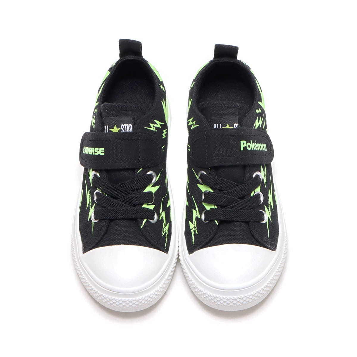 CONVERSE CHILD ALL STAR LIGHT POKEMON V-1 OX BLACK 22SS-Iの画像