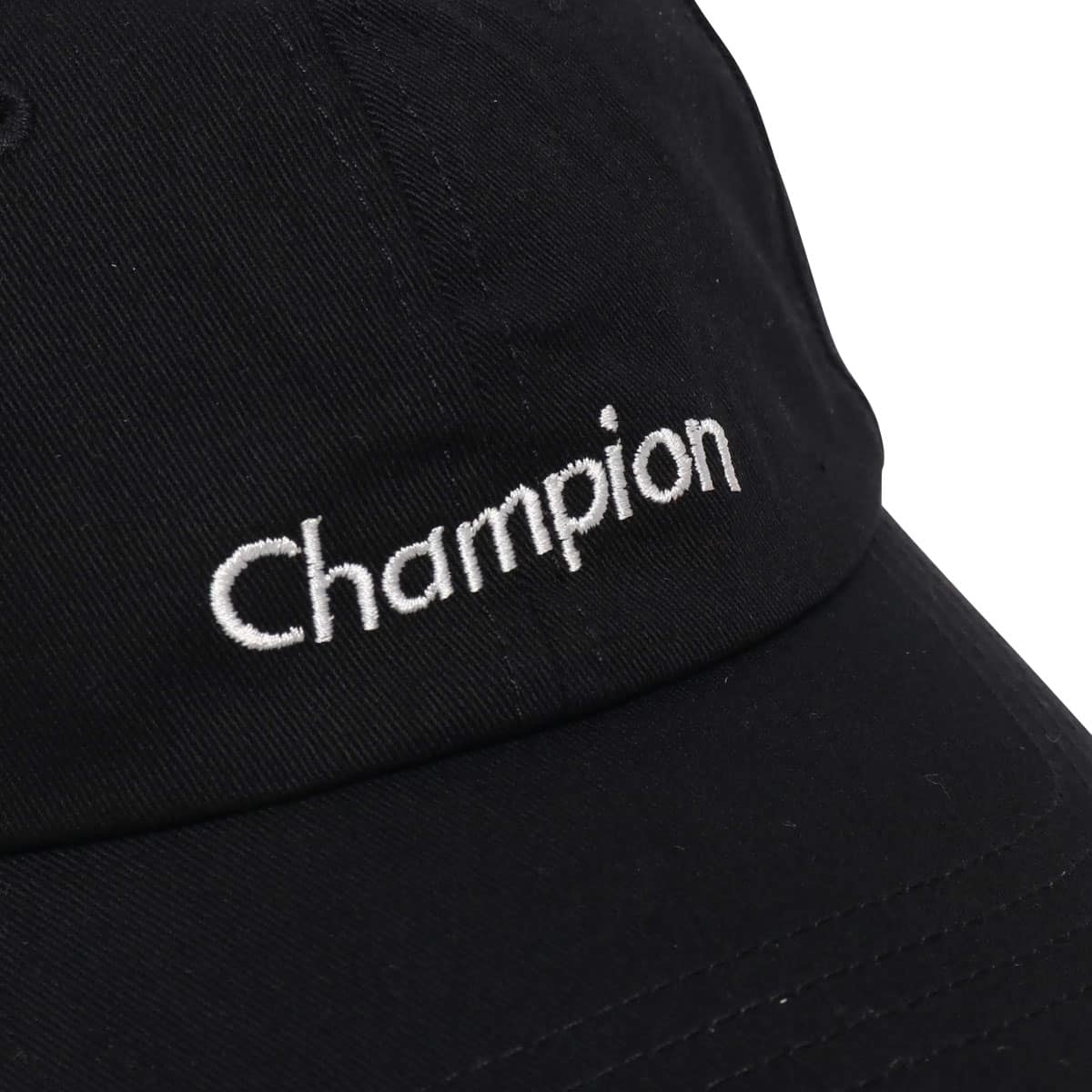 CHAMPION ウェーブ ロゴ ツイル ロー キャップ クロ 18FA-Iの画像