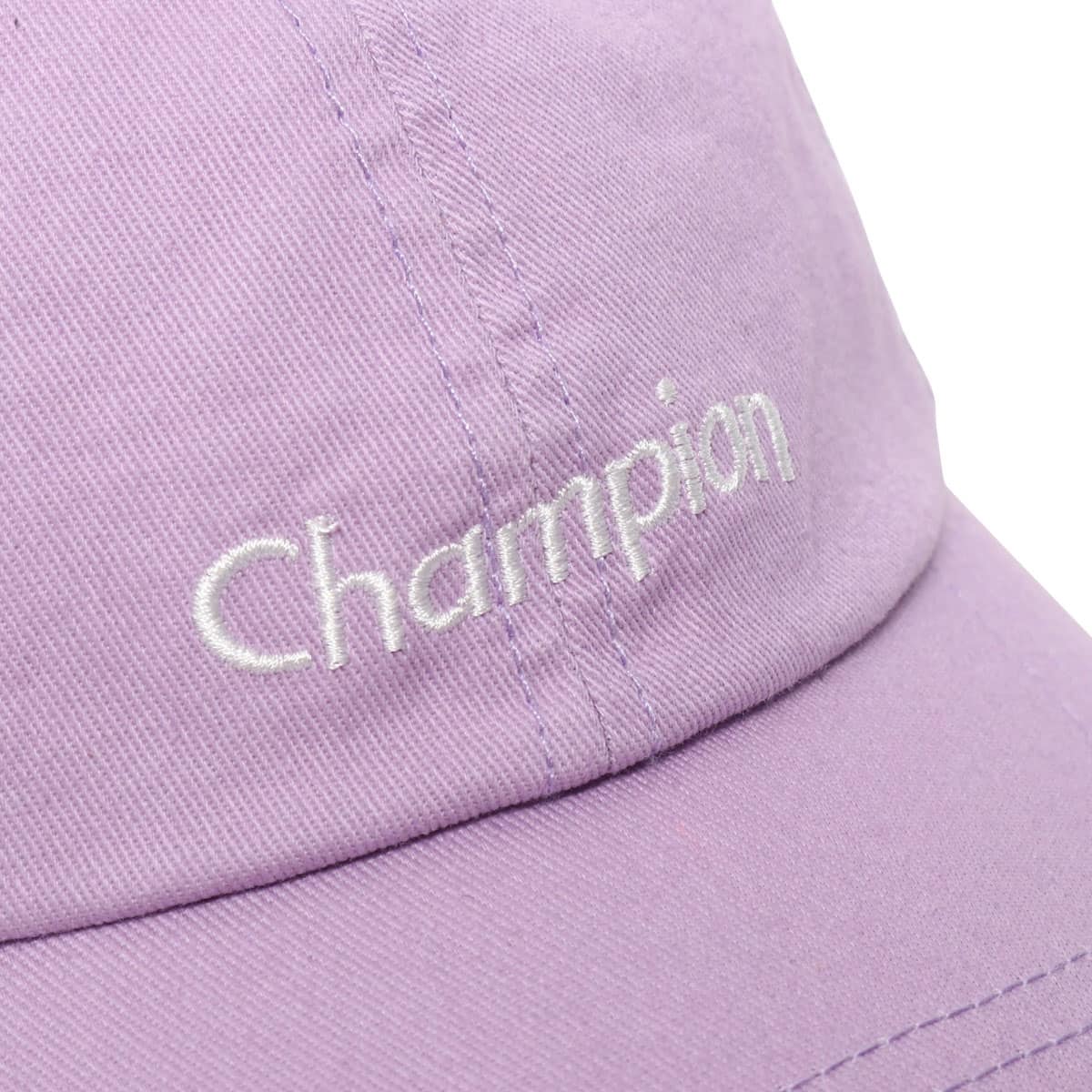 CHAMPION ウェーブ ロゴ ツイル ロー キャップ パープル 18FA-Iの画像