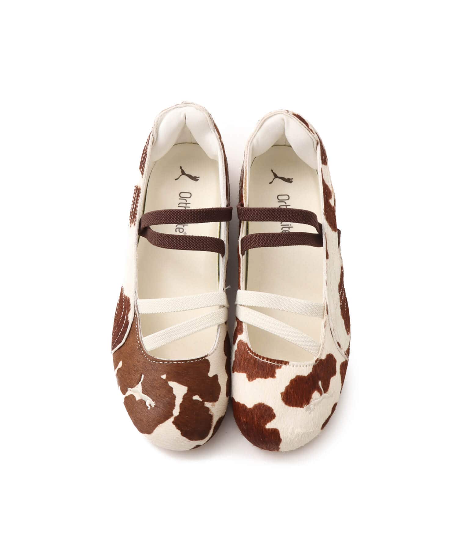 PUMA SPEEDCAT BALLET COW WNS CHOCOLATE BROWN-WARM WHITEの画像