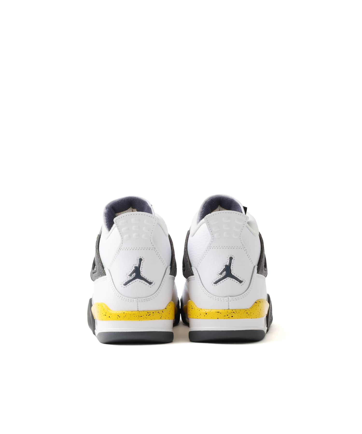 JORDAN BRAND AIR JORDAN 4 RETRO GS WHITE/TOUR YELLOW-DK BLUE GREY-BLACKの画像
