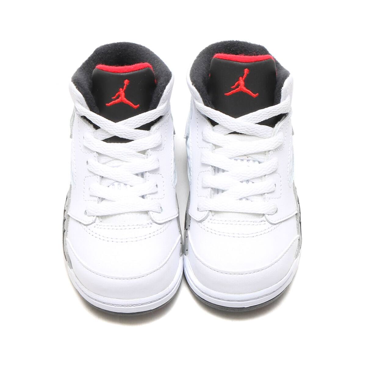 JORDAN BRAND JORDAN 5 RETRO BT  WHITE/UNIVERSITY RED-BLACK-MATTE SILVERの画像