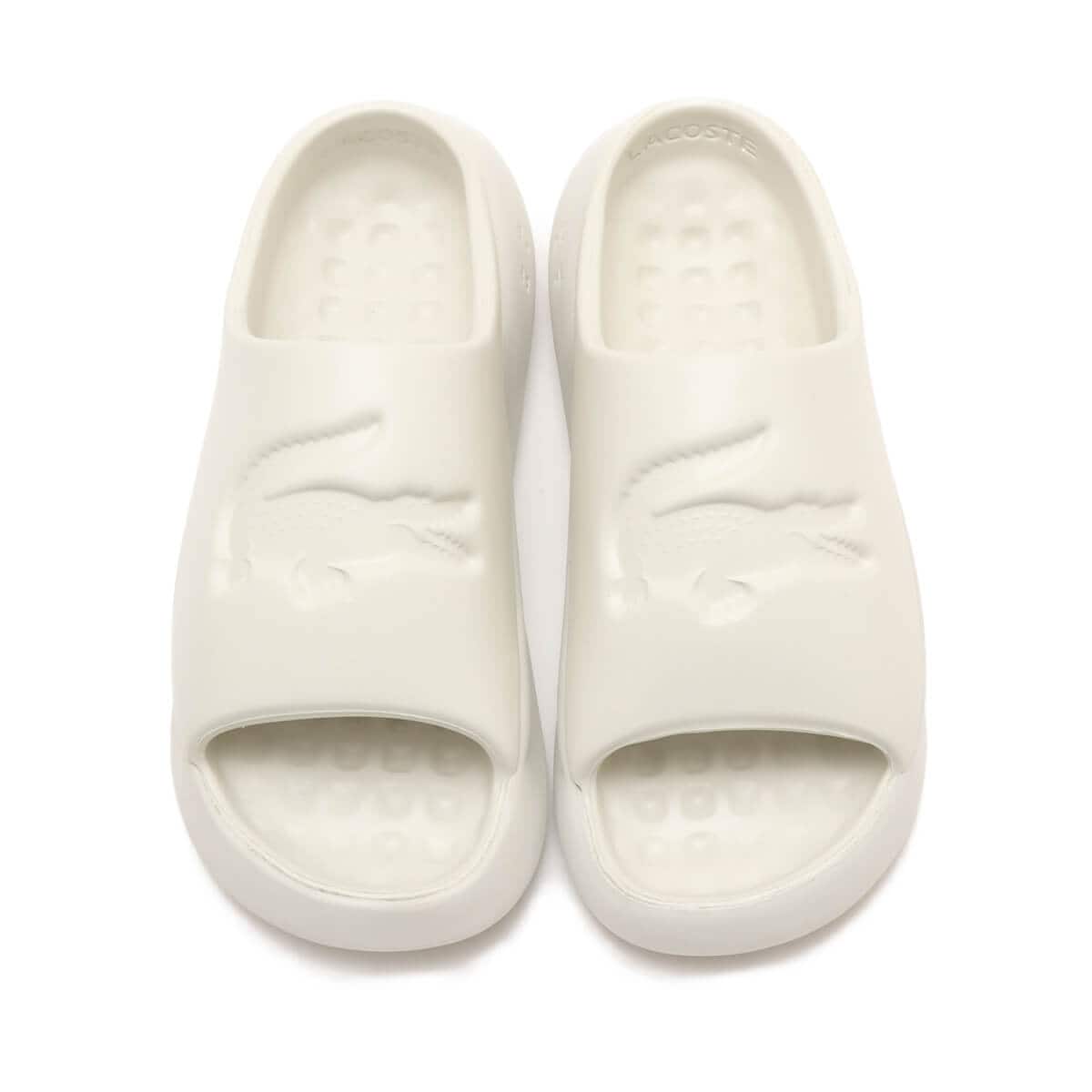 LACOSTE SERVE SLIDE 3.0 1241 CMA OFF WHT/OFF WHT 24SP-Iの画像