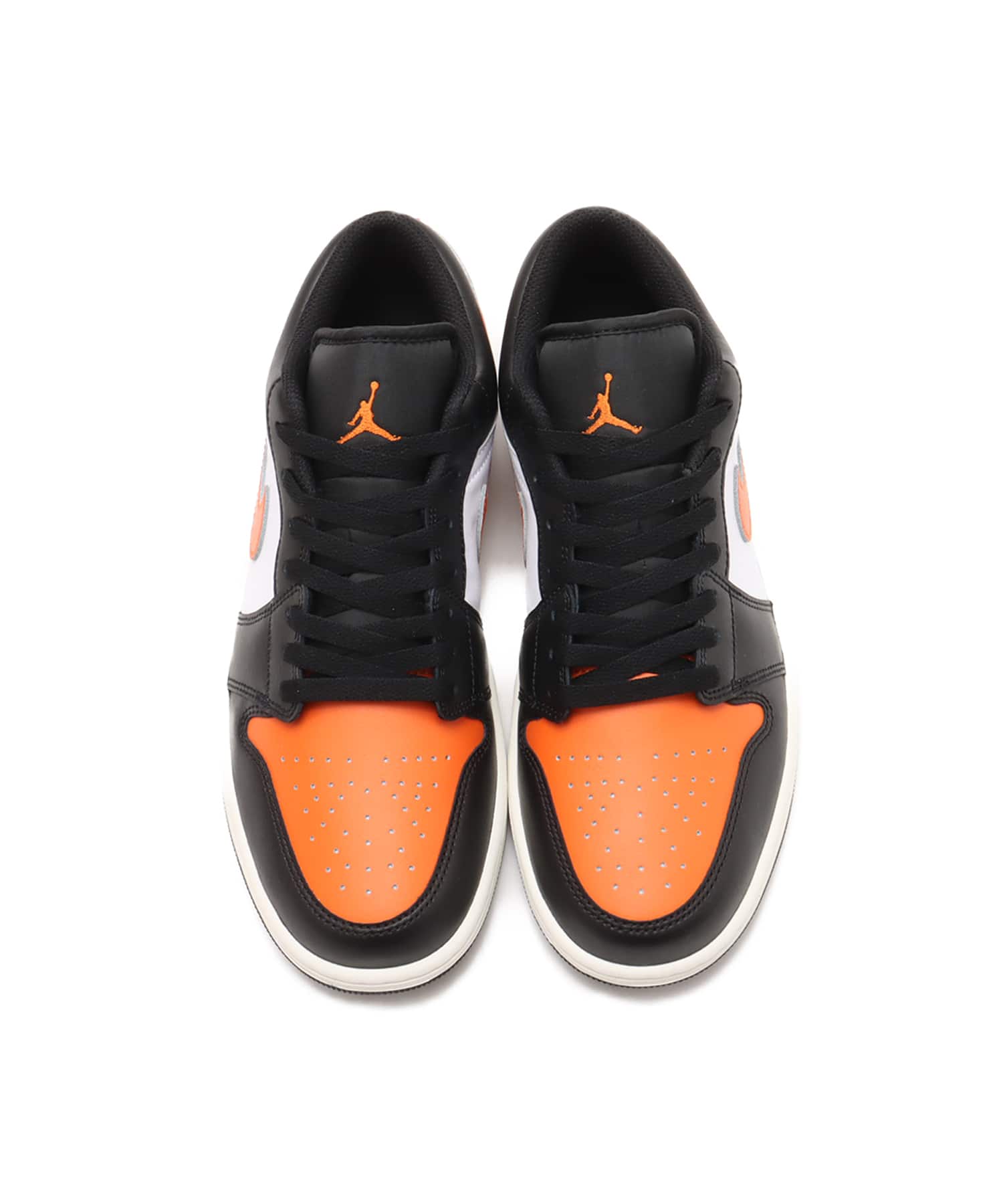 JORDAN BRAND AIR JORDAN 1 LOW BLACK/STARFISH-WHITE-SAILの画像