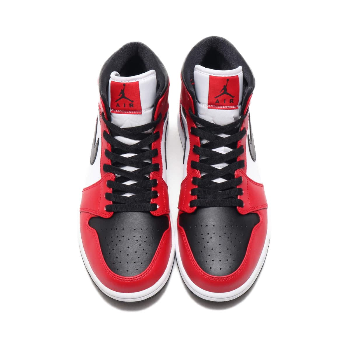 JORDAN BRAND AIR JORDAN 1 MID BLACK/BLACK-GYM RED 20SU-Sの画像