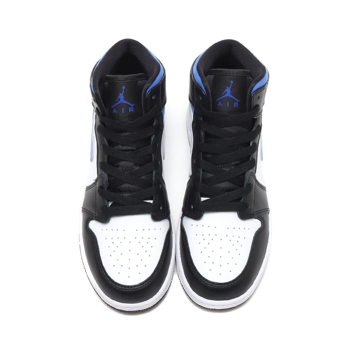 JORDAN BRAND AIR JORDAN 1 MID (GS) WHITE/RACER BLUE-BLACK