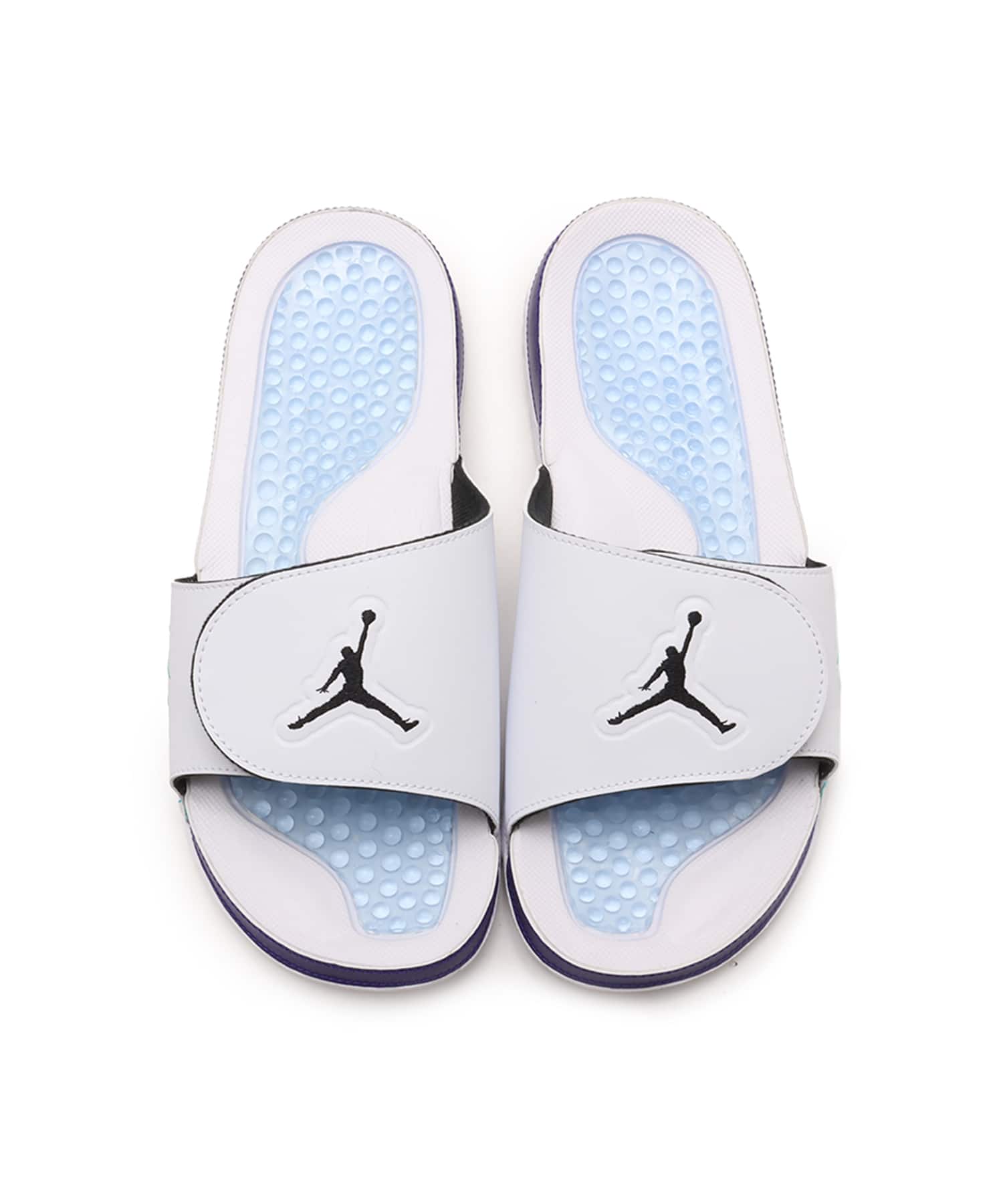 JORDAN BRAND JORDAN HYDRO V RETRO WHITE/BLACK-NEW EMERALD-GRAPE ICEの画像