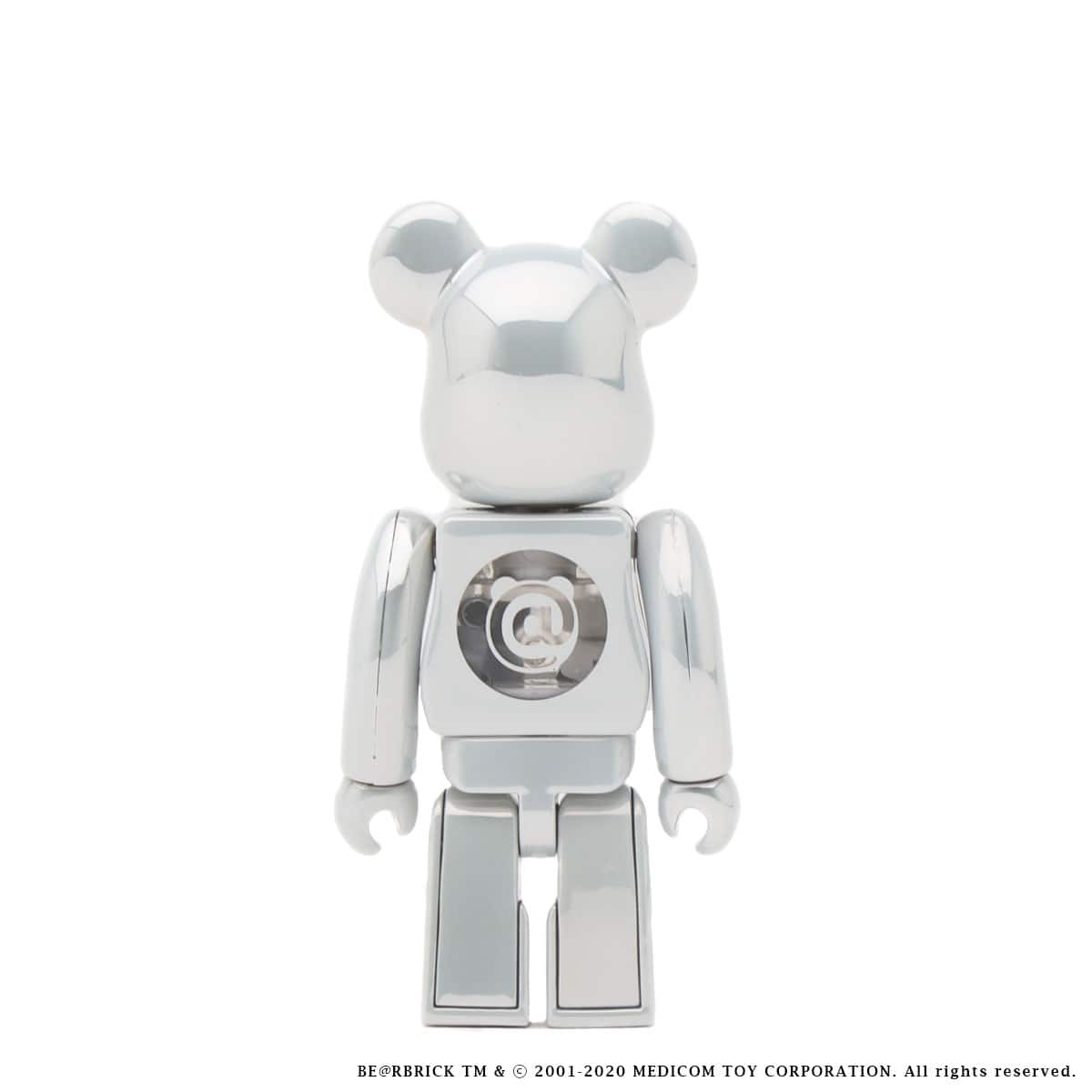 BE@RBRICK  WHITE CHROME Ver. 100％ & 400％