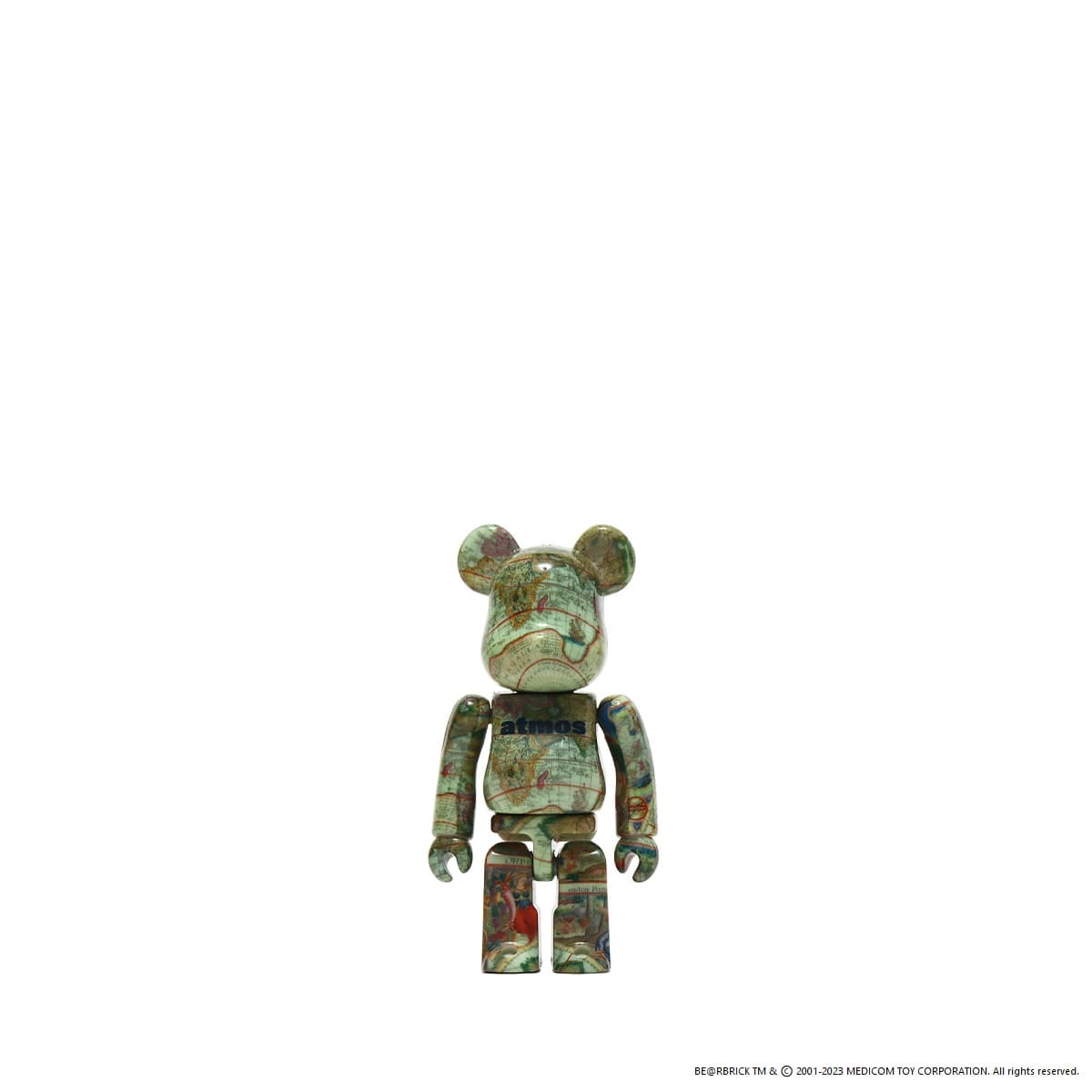 MEDICOM TOY BE@RBRICK atmos AGED MAP 100% & 400%