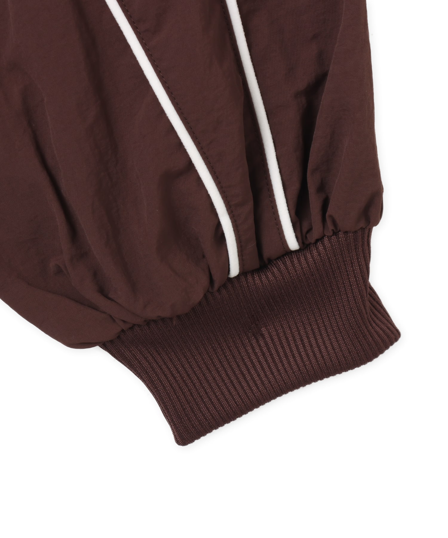 PUMA T7 BALLOON SLEEVE PIPING RELAXED WOVEN TRACK JACKET CHOCOLATE BROWNの画像