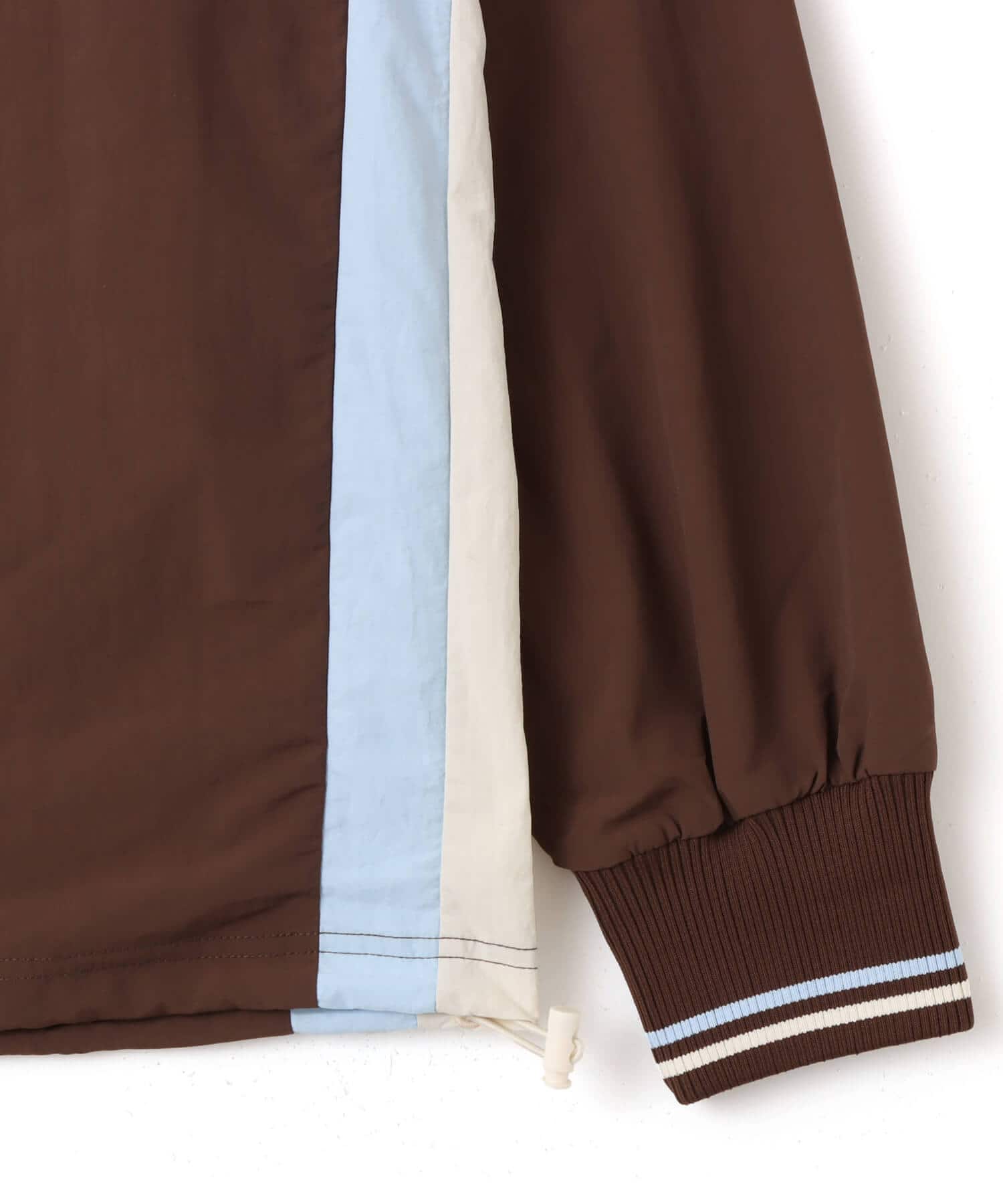 PUMA PUMA X ATMOS PINK WOVEN PULLOVER CHESTNUT BROWNの画像