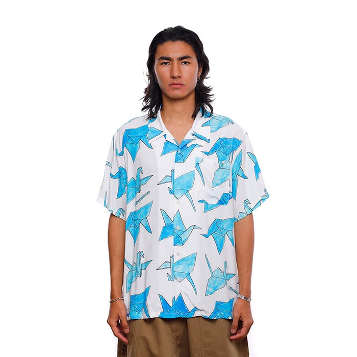Liberaiders ORIGAMI RAYON SHIRT WHITE 21SP-Iの画像