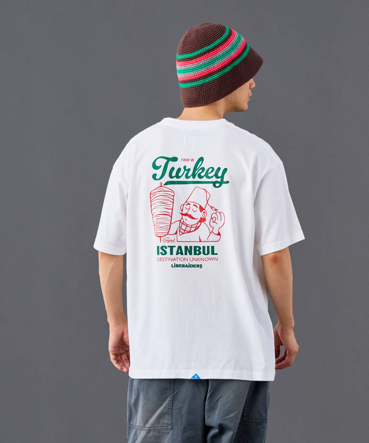 LIBERAIDERS LIBERAIDERS KEBAB TEE WHITEの画像
