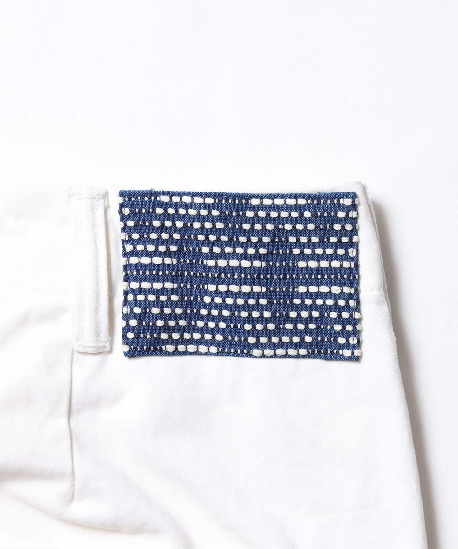 LIBERAIDERS SARROUEL CHINO PAINTER PANTS WHITEの画像