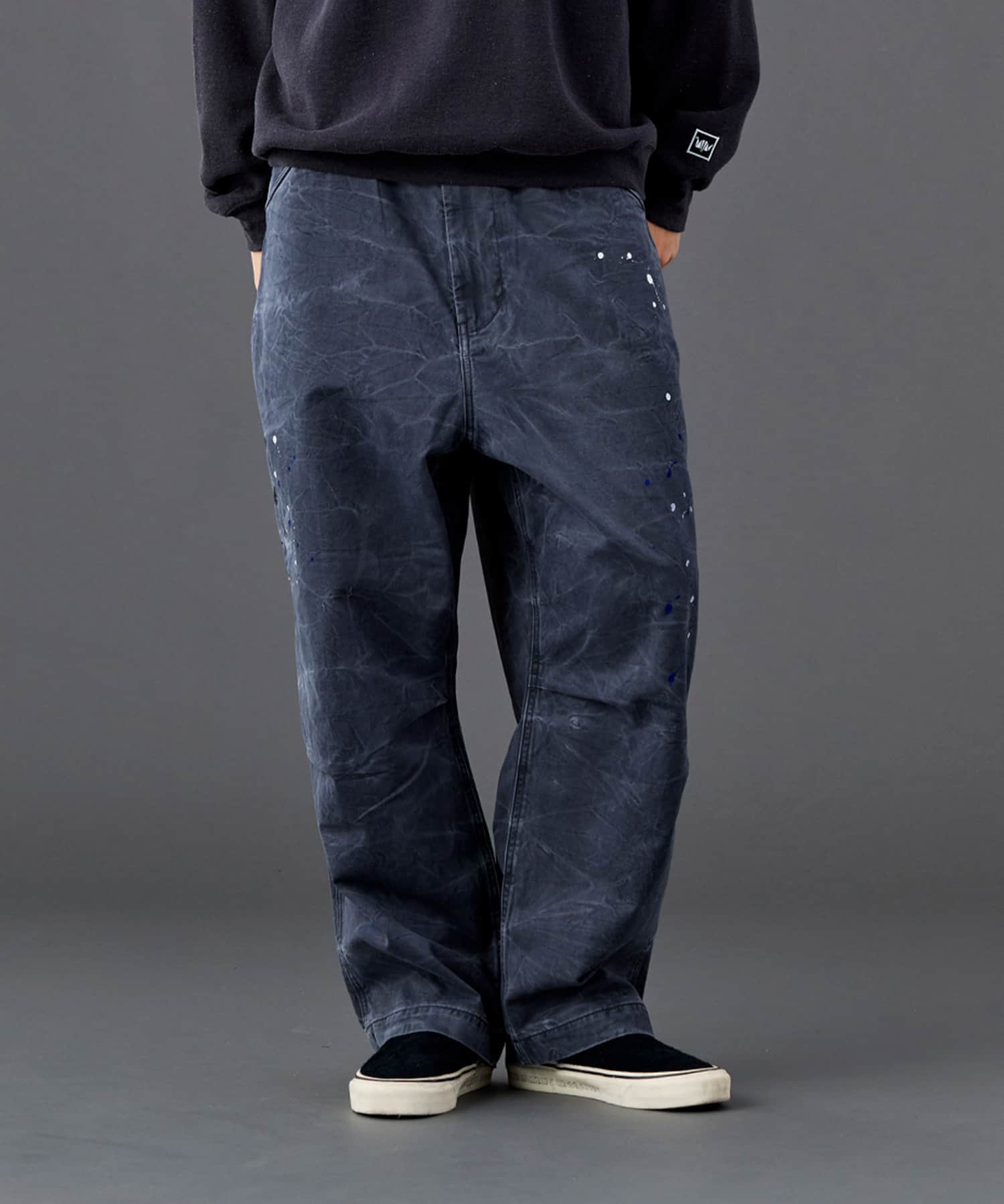 LIBERAIDERS SARROUEL CHINO PAINTER PANTS CHARCOALの画像