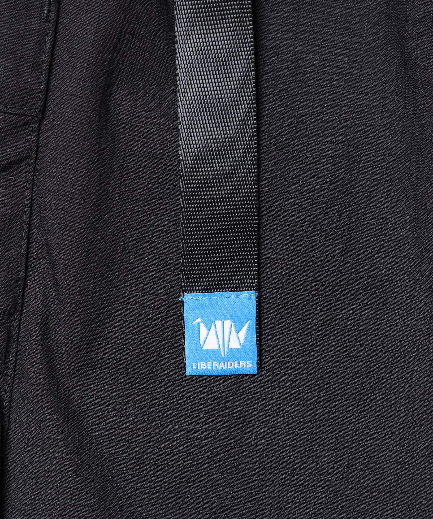 LIBERAIDERS CORDURA RIP UTILITY SHORTS BLACKの画像