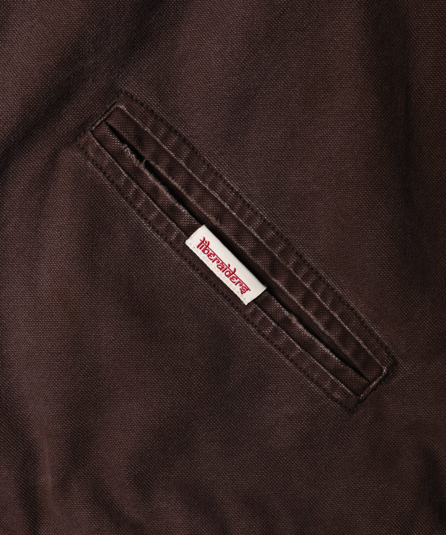 LIBERAIDERS GARMENT DYED WORK JACKET BROWNの画像