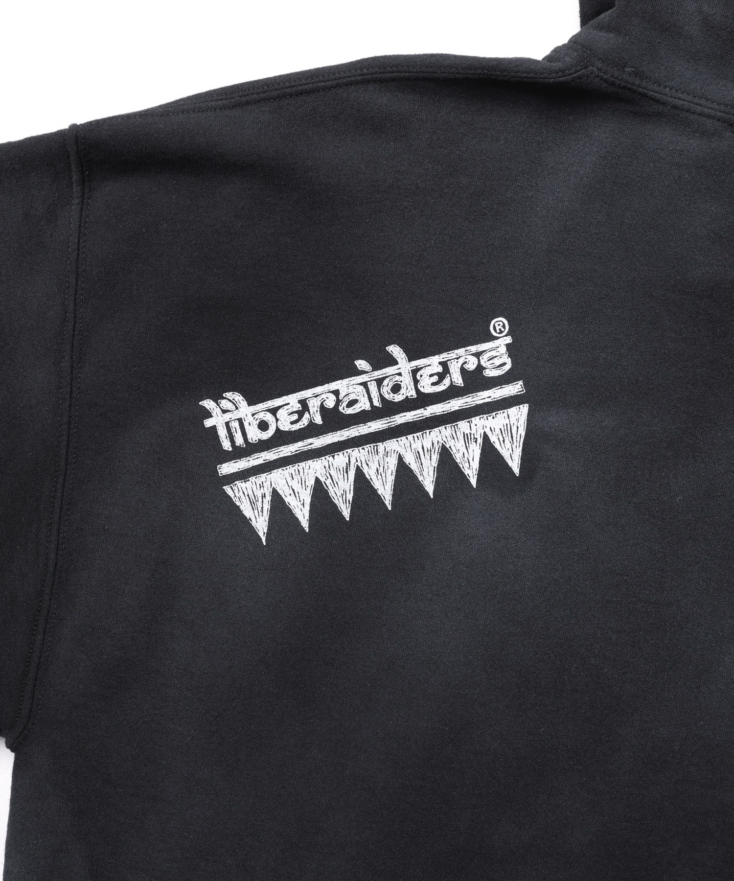 LIBERAIDERS HANDWRITING PRINT HOODIE BLACKの画像