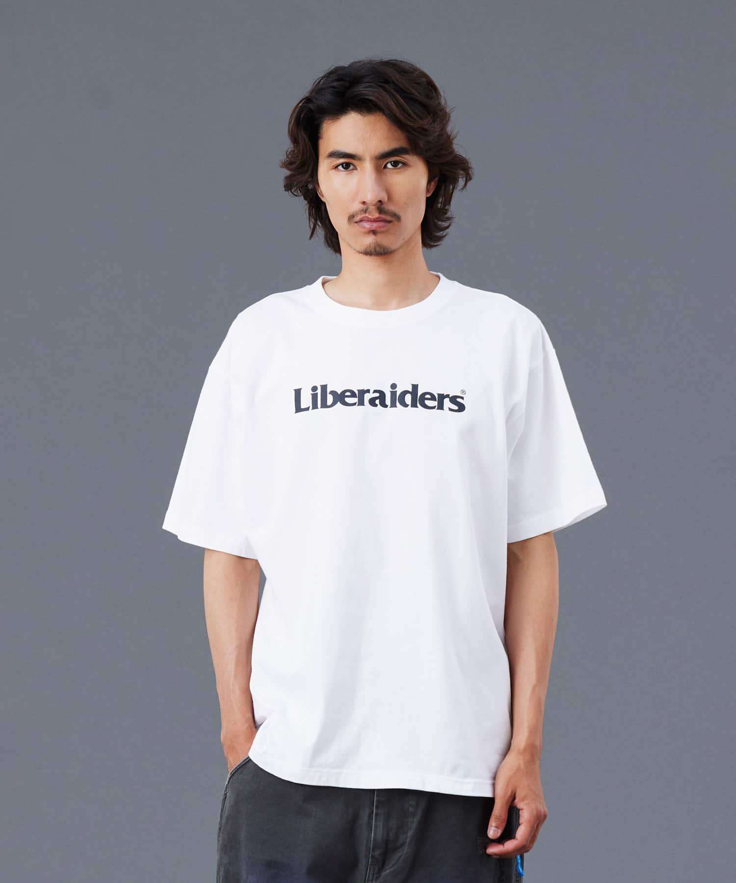 LIBERAIDERS OG LOGO TEE WHITEの画像