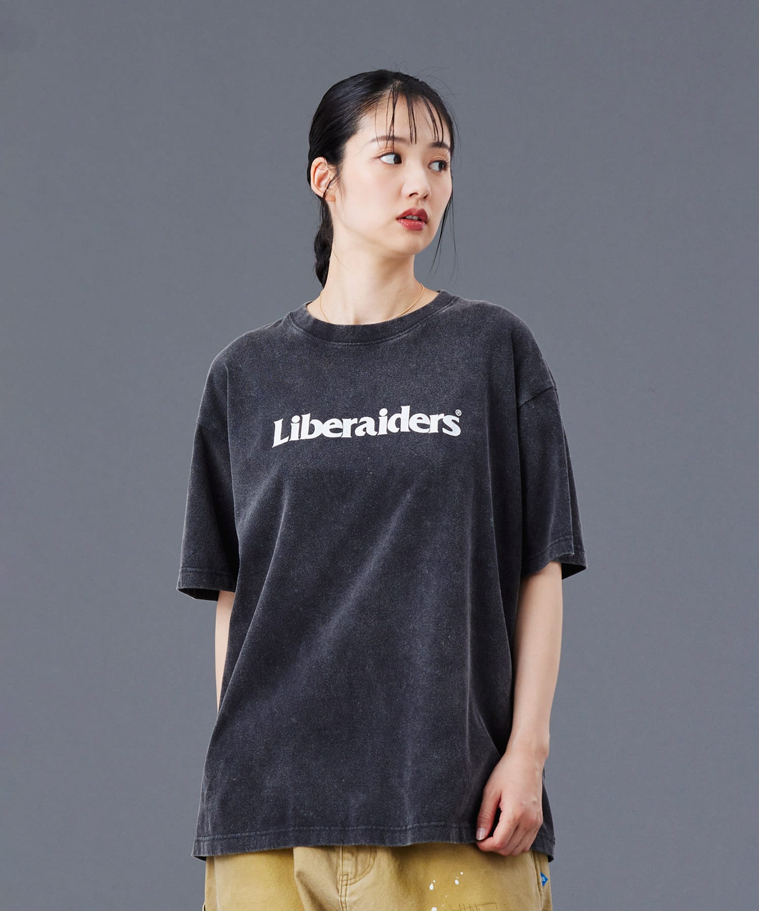 LIBERAIDERS OG LOGO TEE BLACKの画像