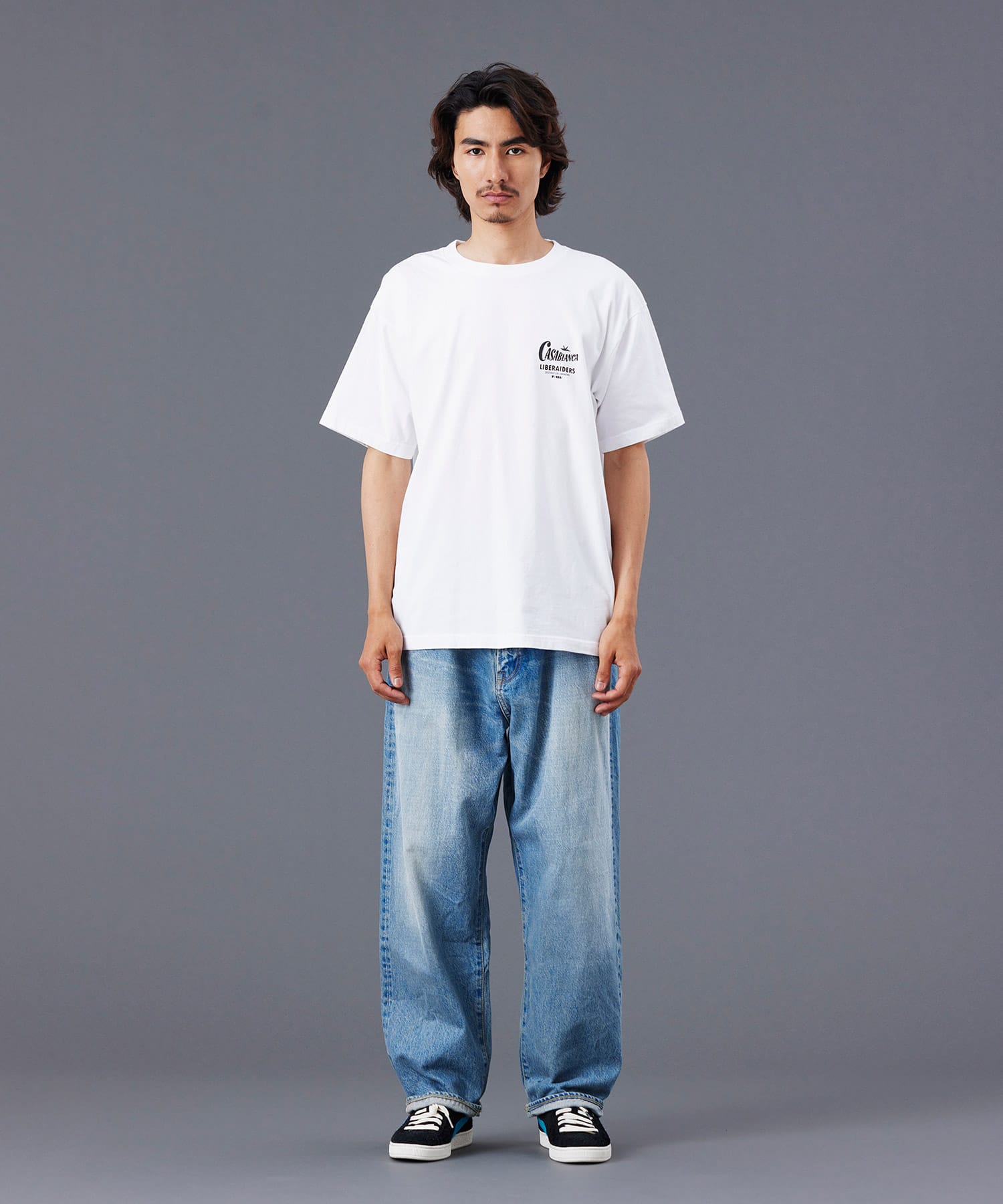 LIBERAIDERS MAW PHOTO TEE WHITEの画像