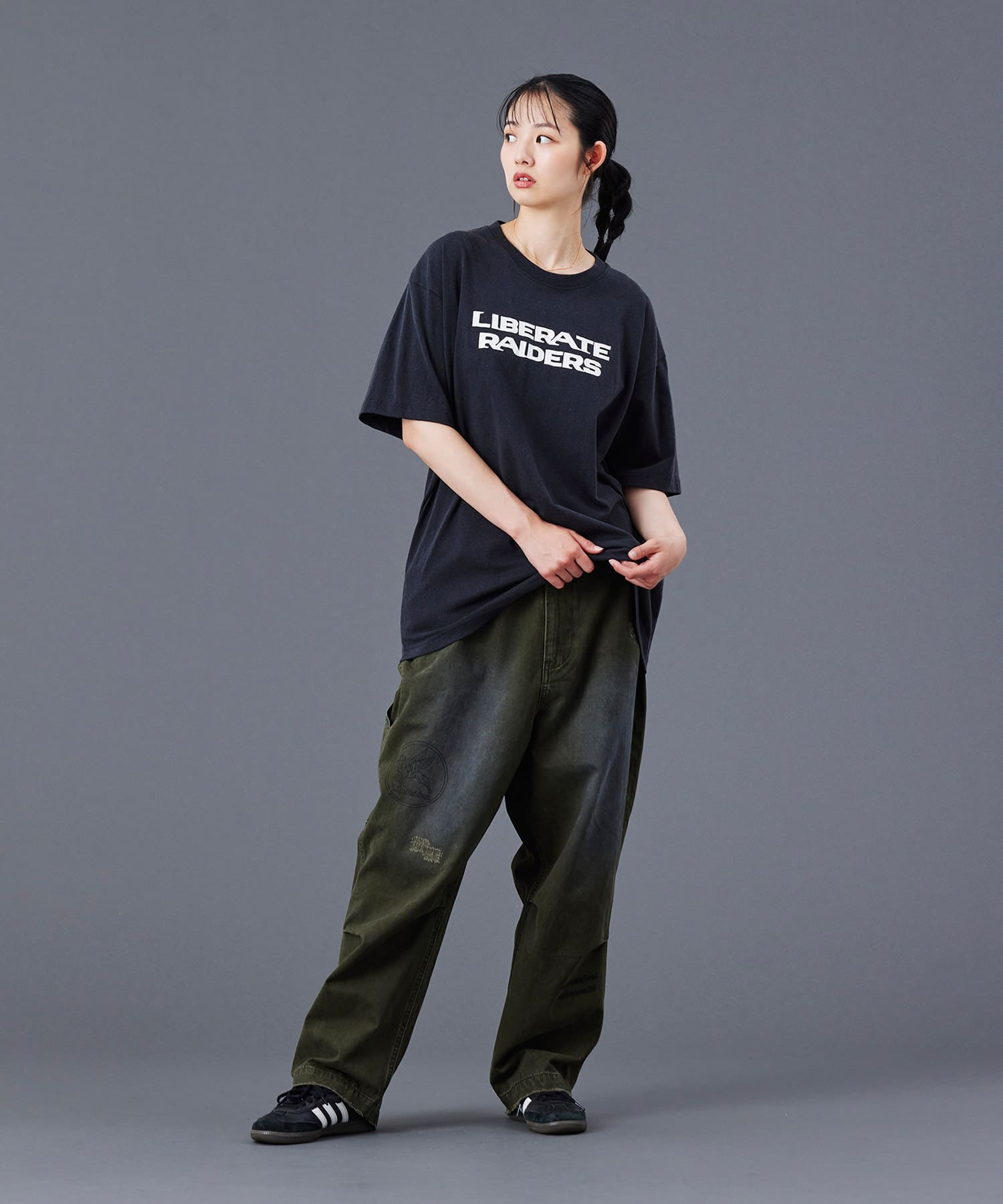 LIBERAIDERS LR LOGO TEE BLACKの画像