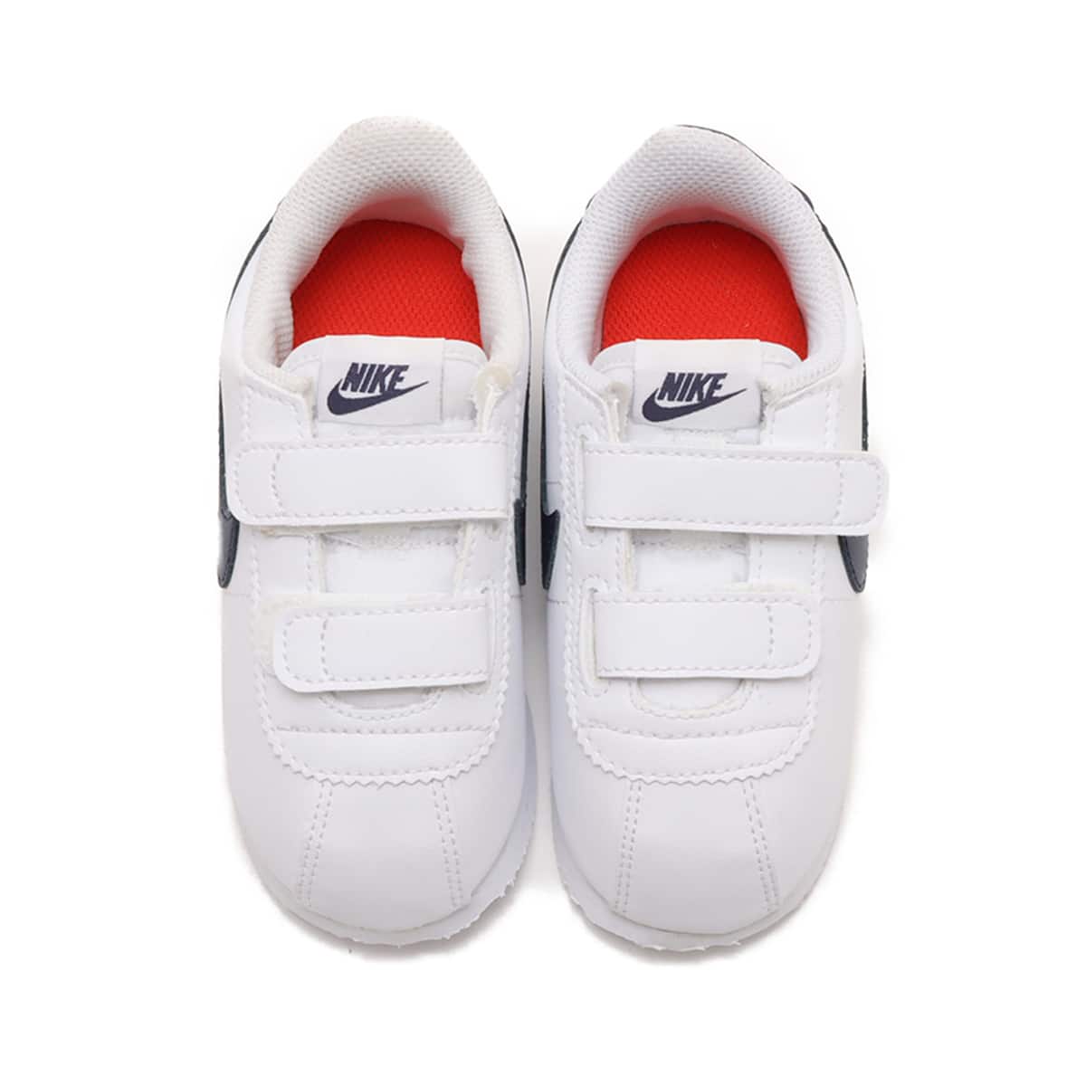NIKE CORTEZ BASIC SL (TDV) WHITE/NEUTRAL INDIGO-HABANERO RED 24SP-Iの画像