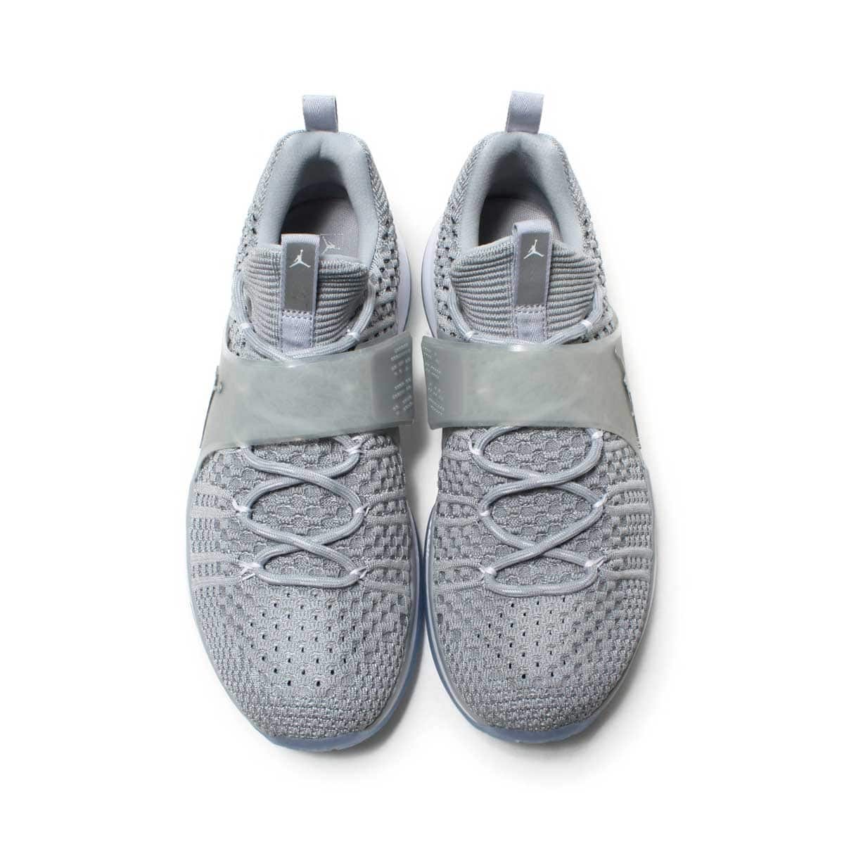 JORDAN BRAND JORDAN TRAINER 2 FLYKNITWOLF GREY/METALLIC SILVER-WHITEの画像