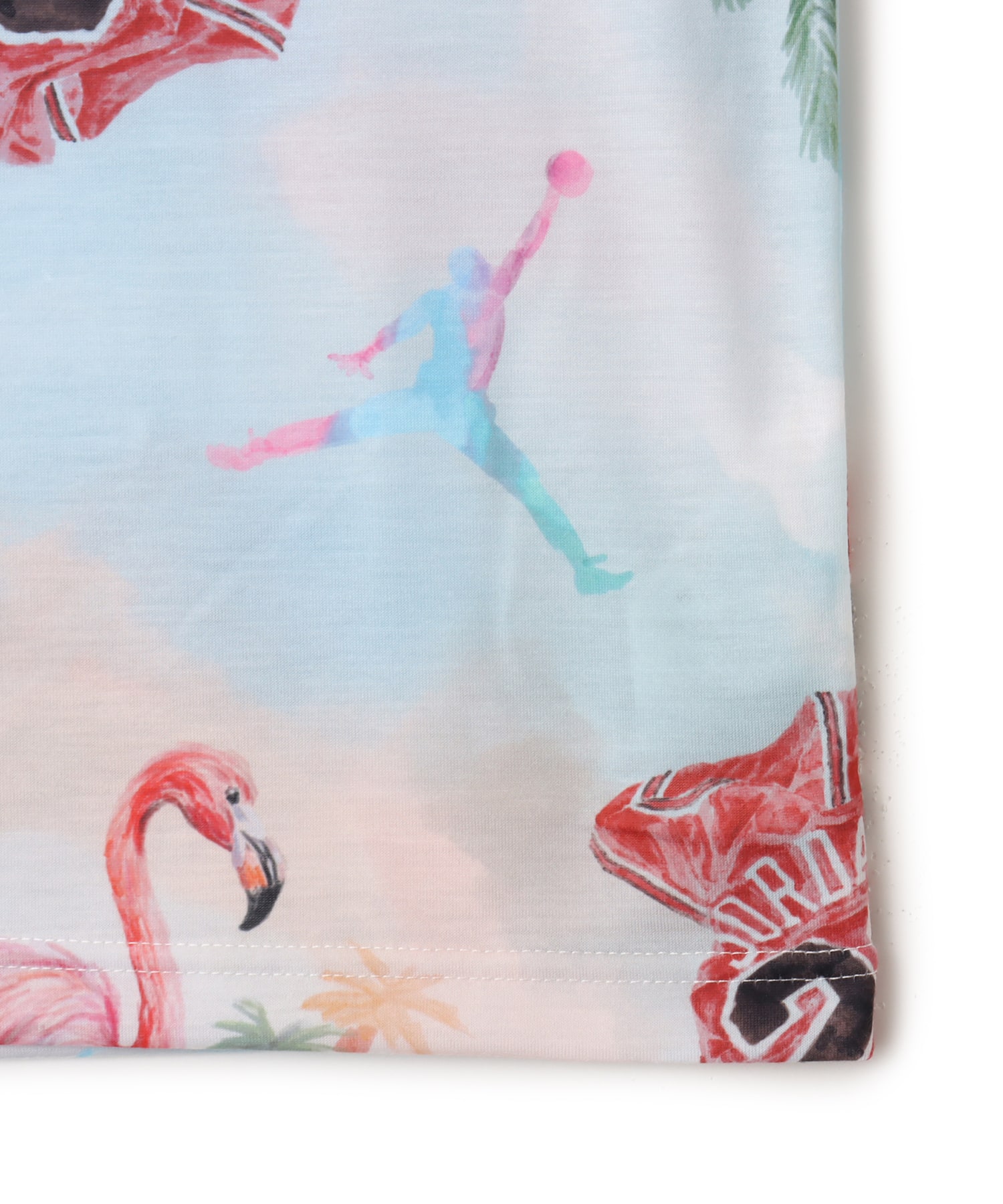 JORDAN BRAND JDB JORDAN FLAMINGO AOP SS TEE MULTIの画像