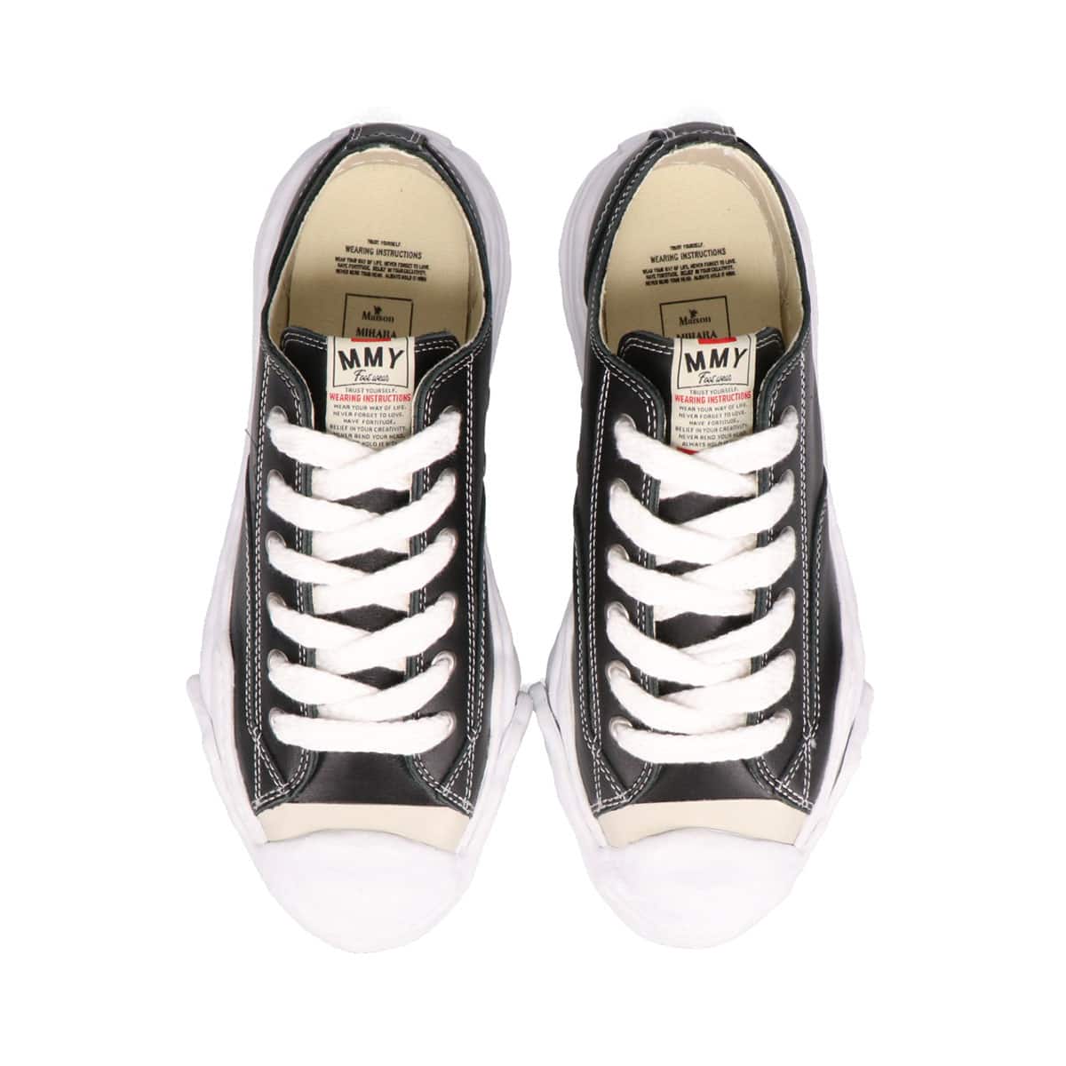 Maison MIHARA YASUHIRO OG LEATHER LOWTOP BLACKの画像