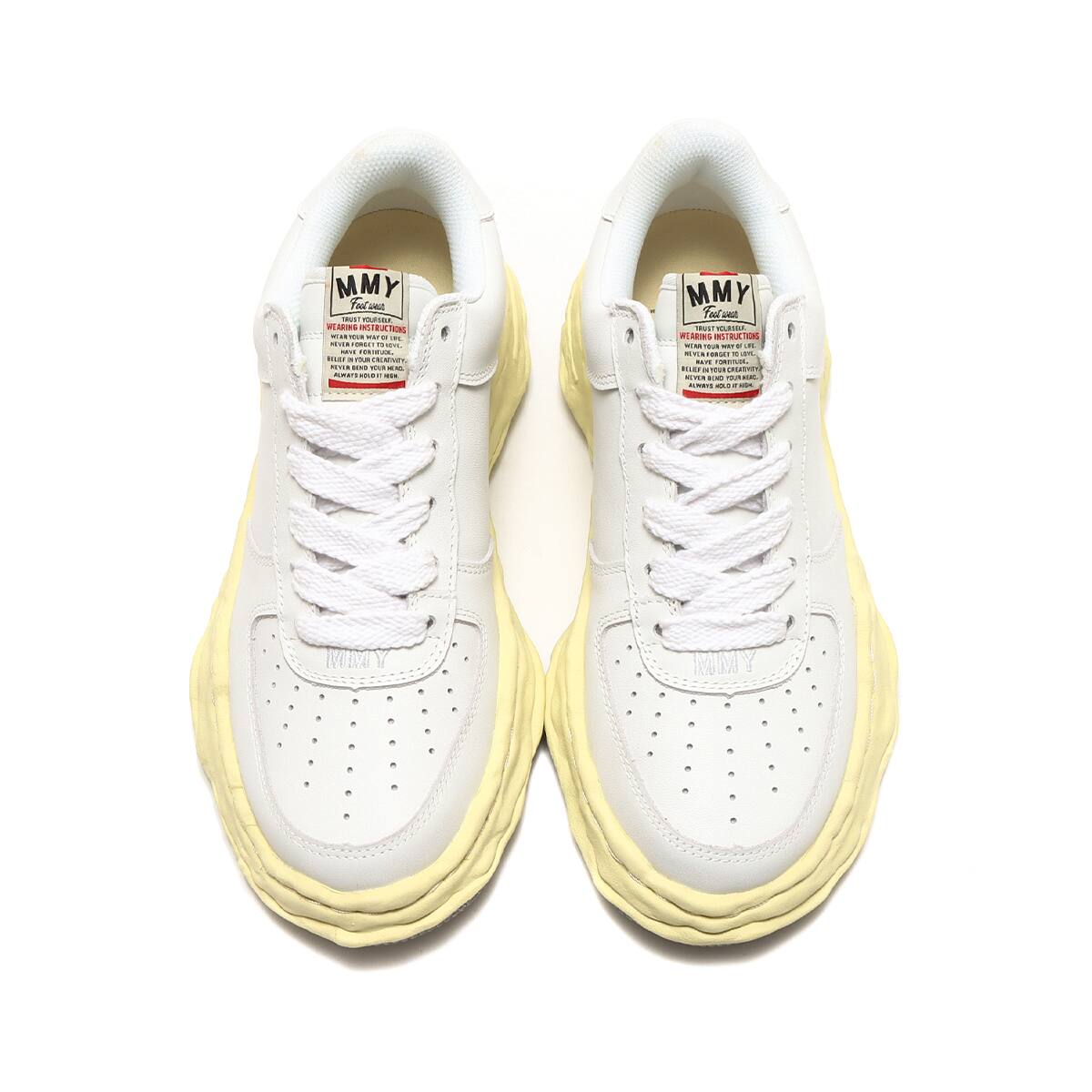 Maison MIHARA YASUHIRO WAYNE LOW/LEATHER ホワイトの画像