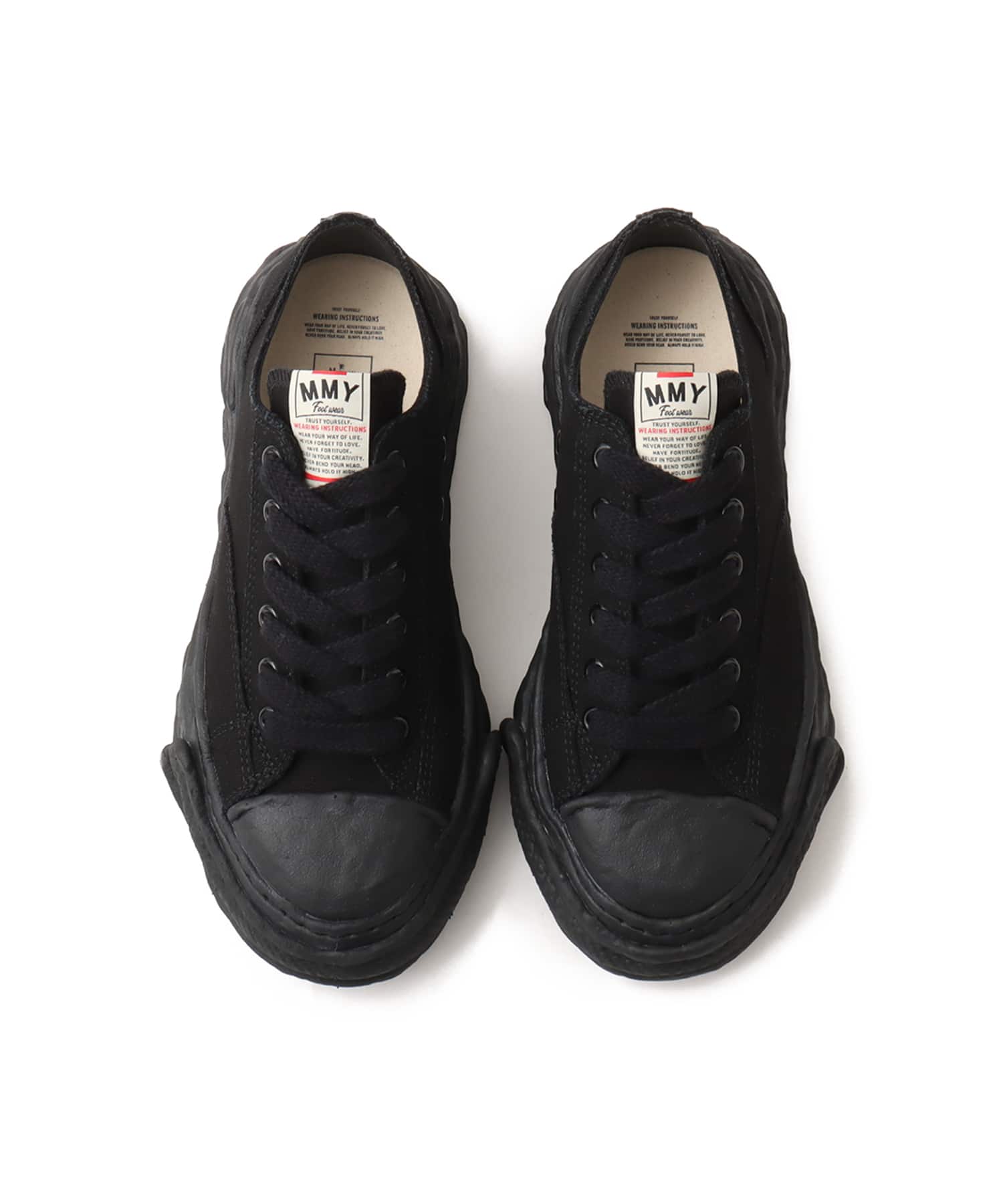 MAISON MIHARA YASUHIRO PTS23 CANVAS LOW-TOP ブラック/ブラックの画像