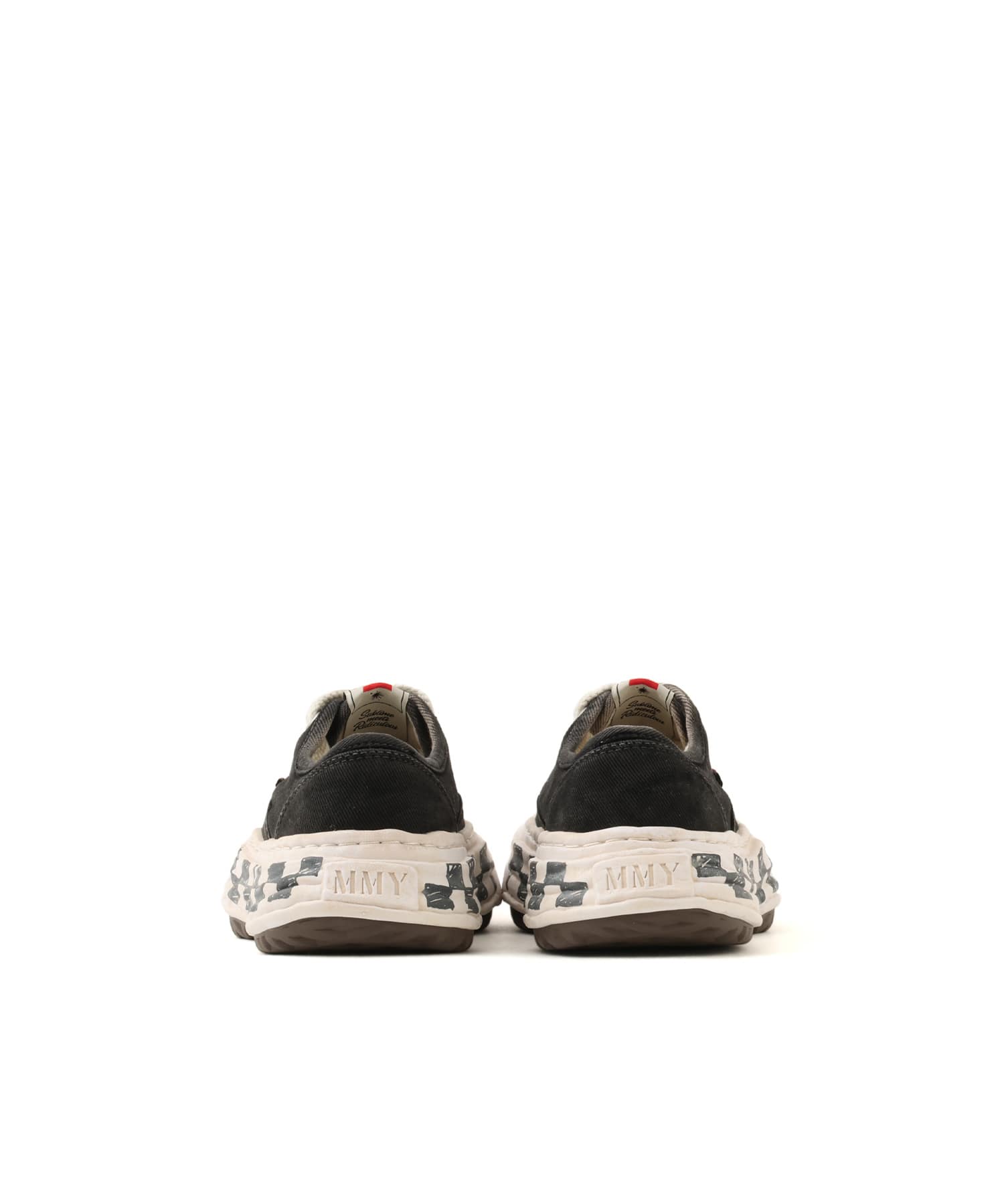 MAISON MIHARA YASUHIRO BAKER26 GRAFFITI SOLE LOW-TOP SNEAKERS ブラックの画像