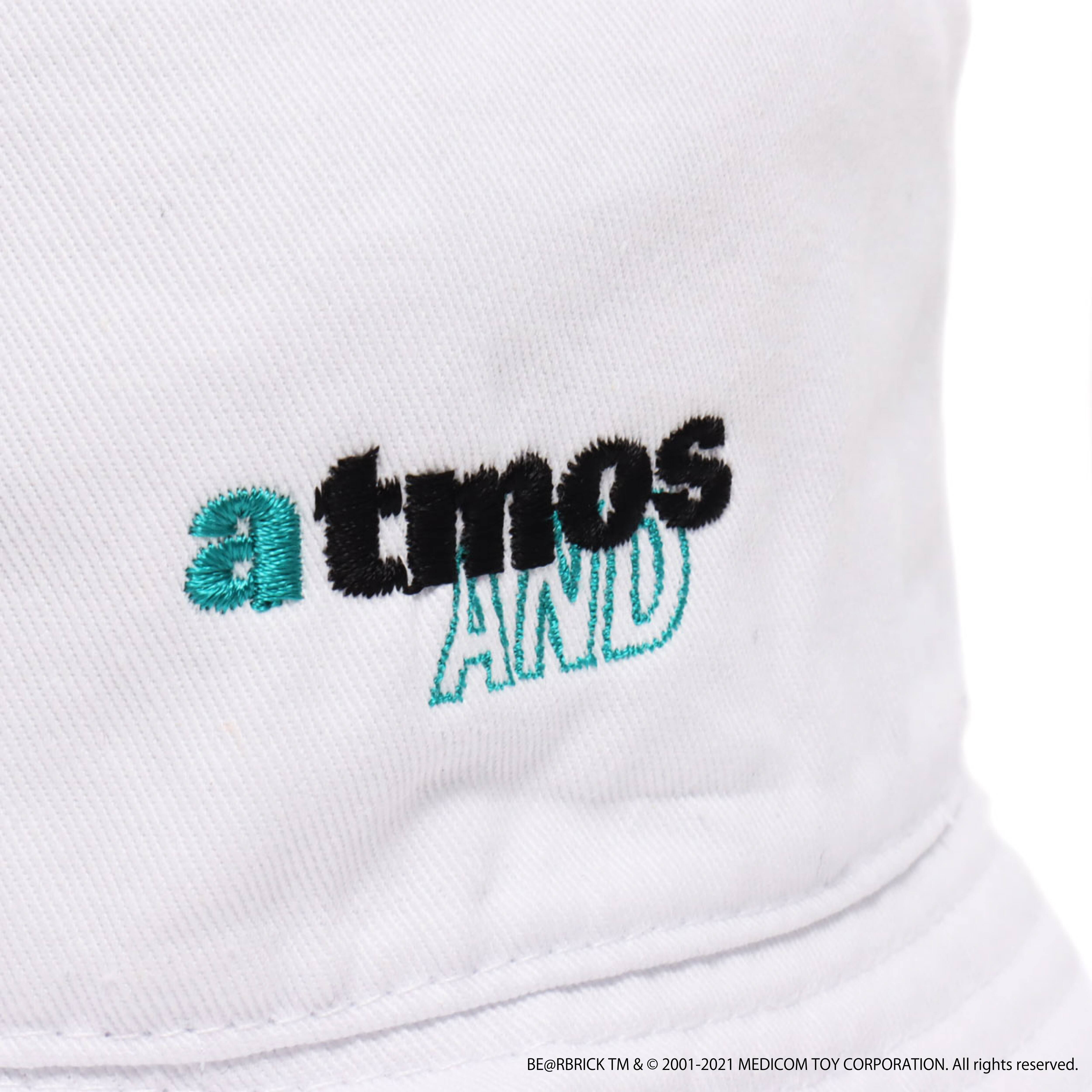 atmos BE@RBRICK x atmos x WIND AND SEA LOGO HAT WHITE 21SP-I