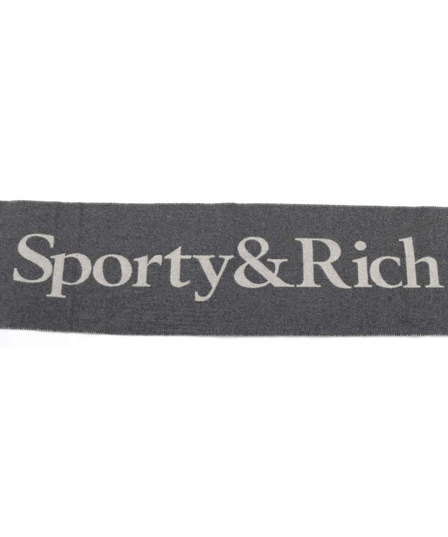 SPORTY＆RICH Big Serif Scarf Grayの画像