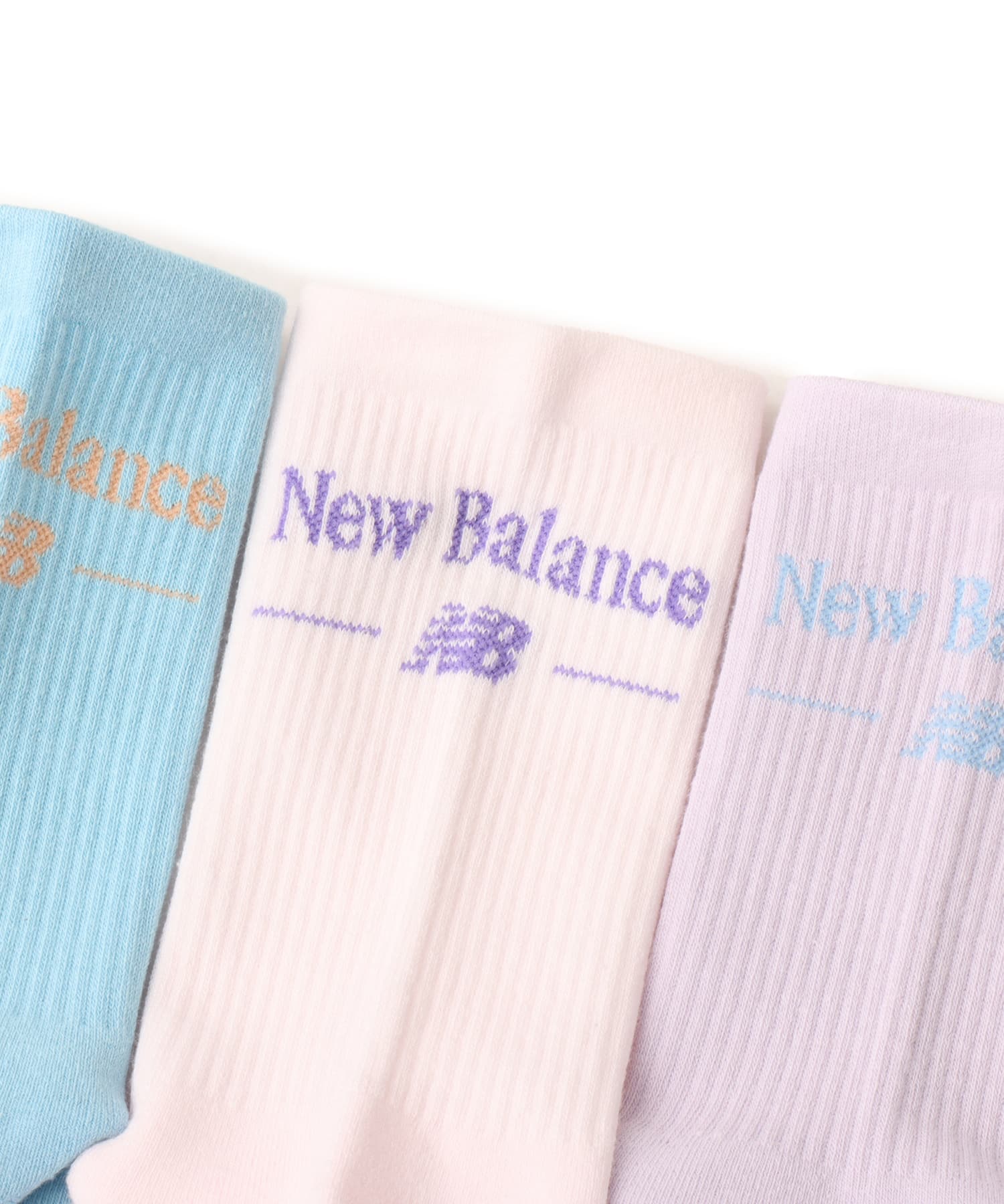 New Balance NB Script Logo Quarter Crew 3 Pack アソートカラー2の画像