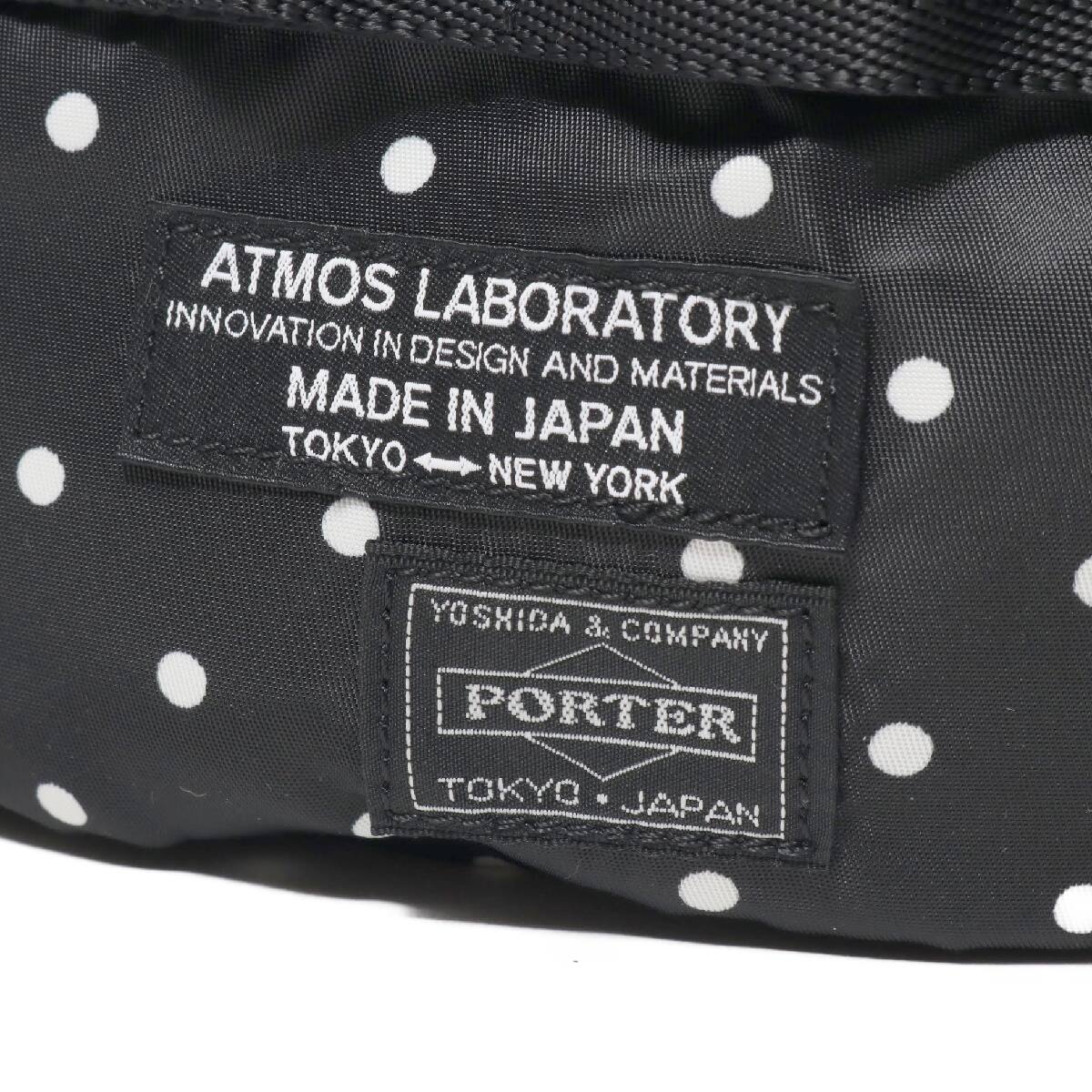 PORTER x ATMOS LAB DOT WAIST BAG BLACK