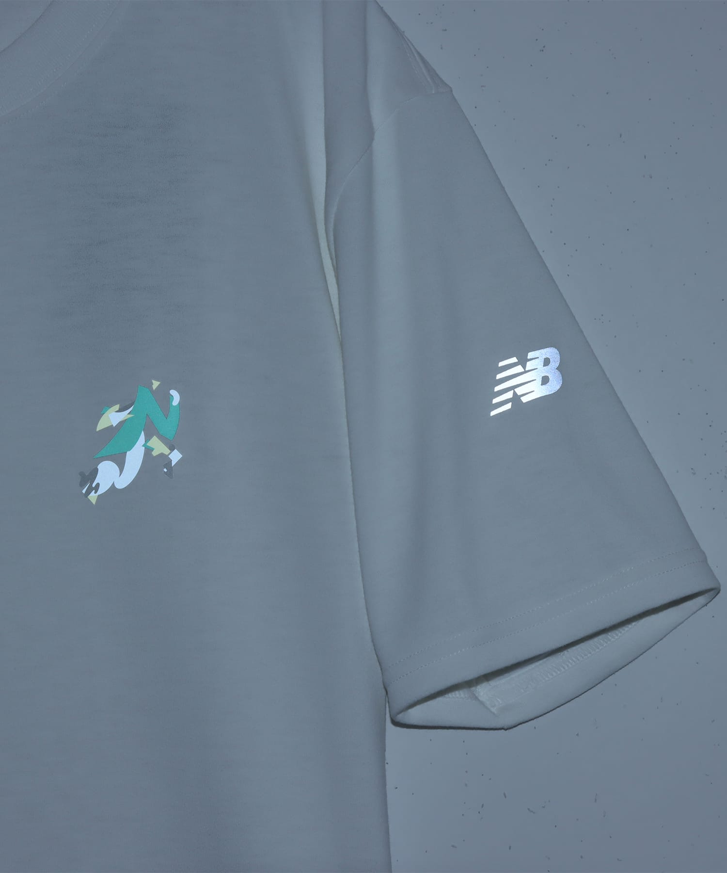 New Balance x GCP Run Chest Graphic T-Shirt WHITEの画像