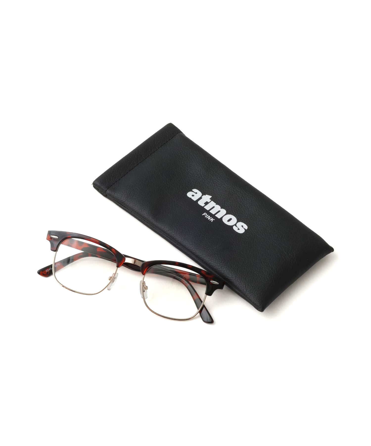 atmos pink Retro Browline Glasses BROWNの画像