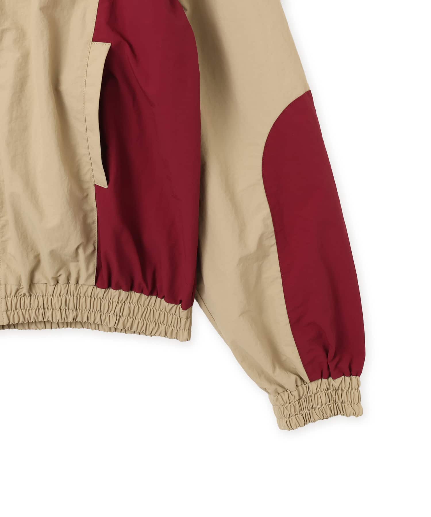 atmos pink Bi-color Track Jacket BEIGEの画像
