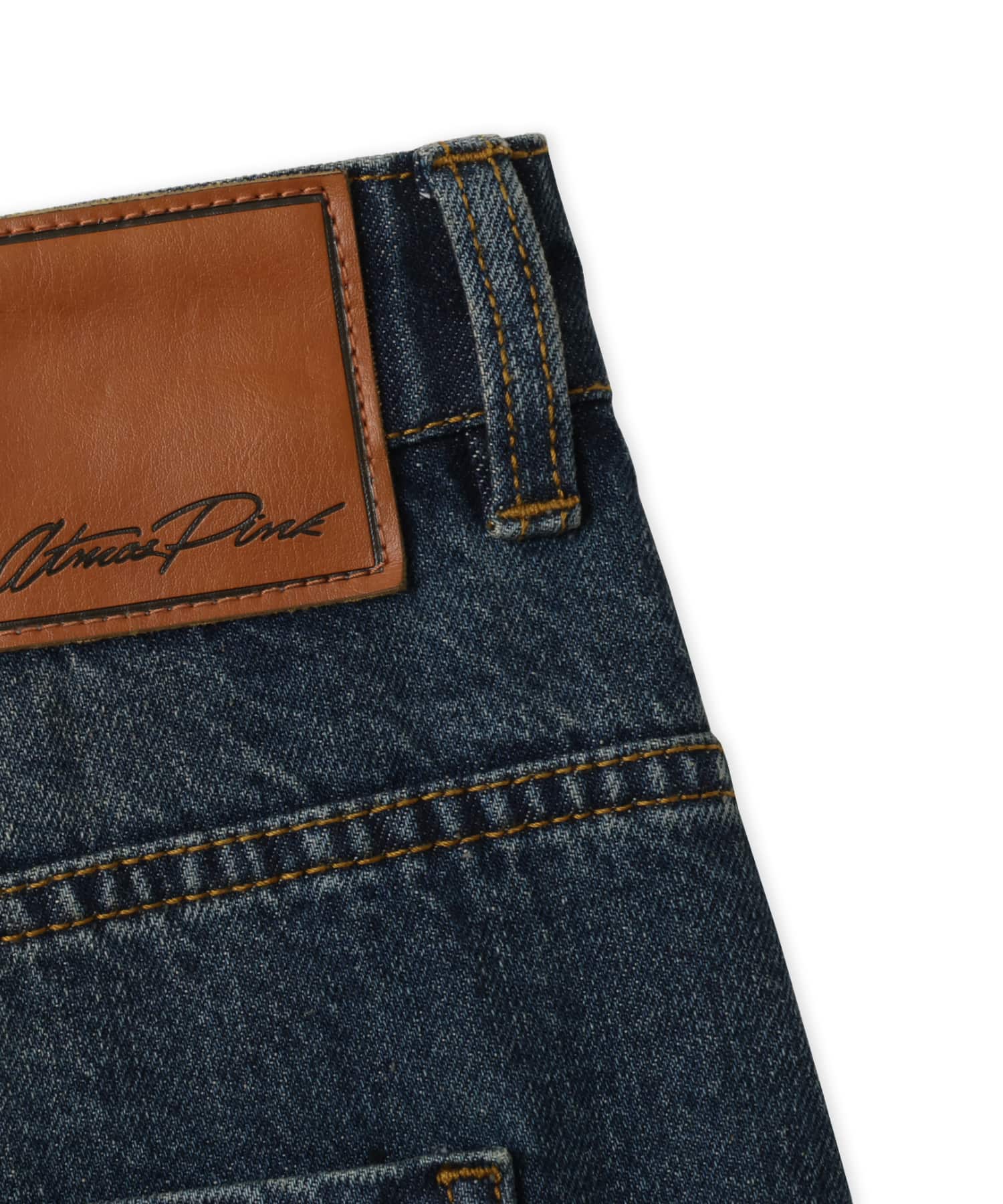 atmos pink Hard Crash Loose Denim DARK BLUEの画像