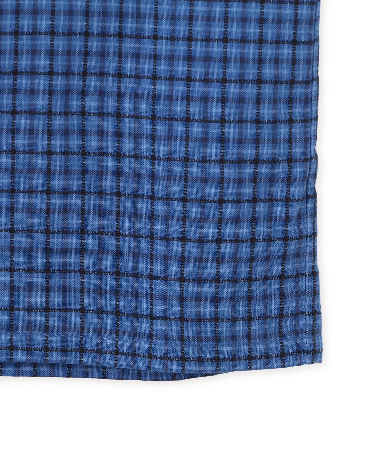 atmos pink Check Short Sleeve Shirt BLUEの画像