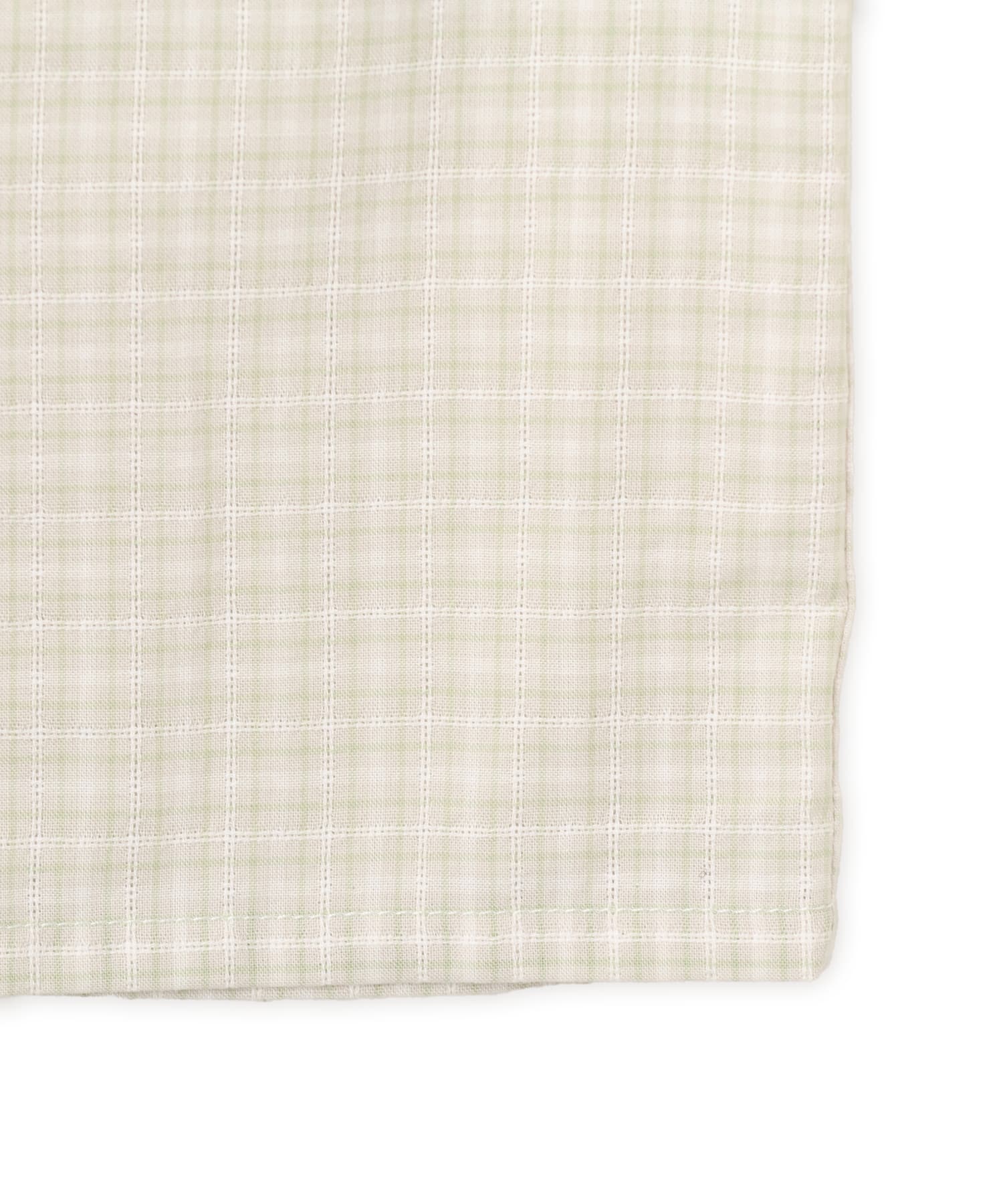 atmos pink Check Short Sleeve Shirt WHITEの画像