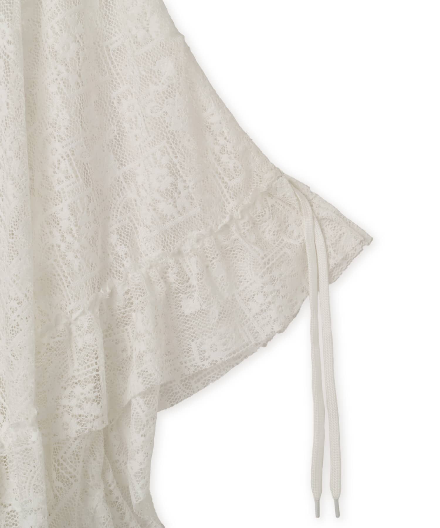 atmos pink Lace Asymmetry Skirt WHITEの画像